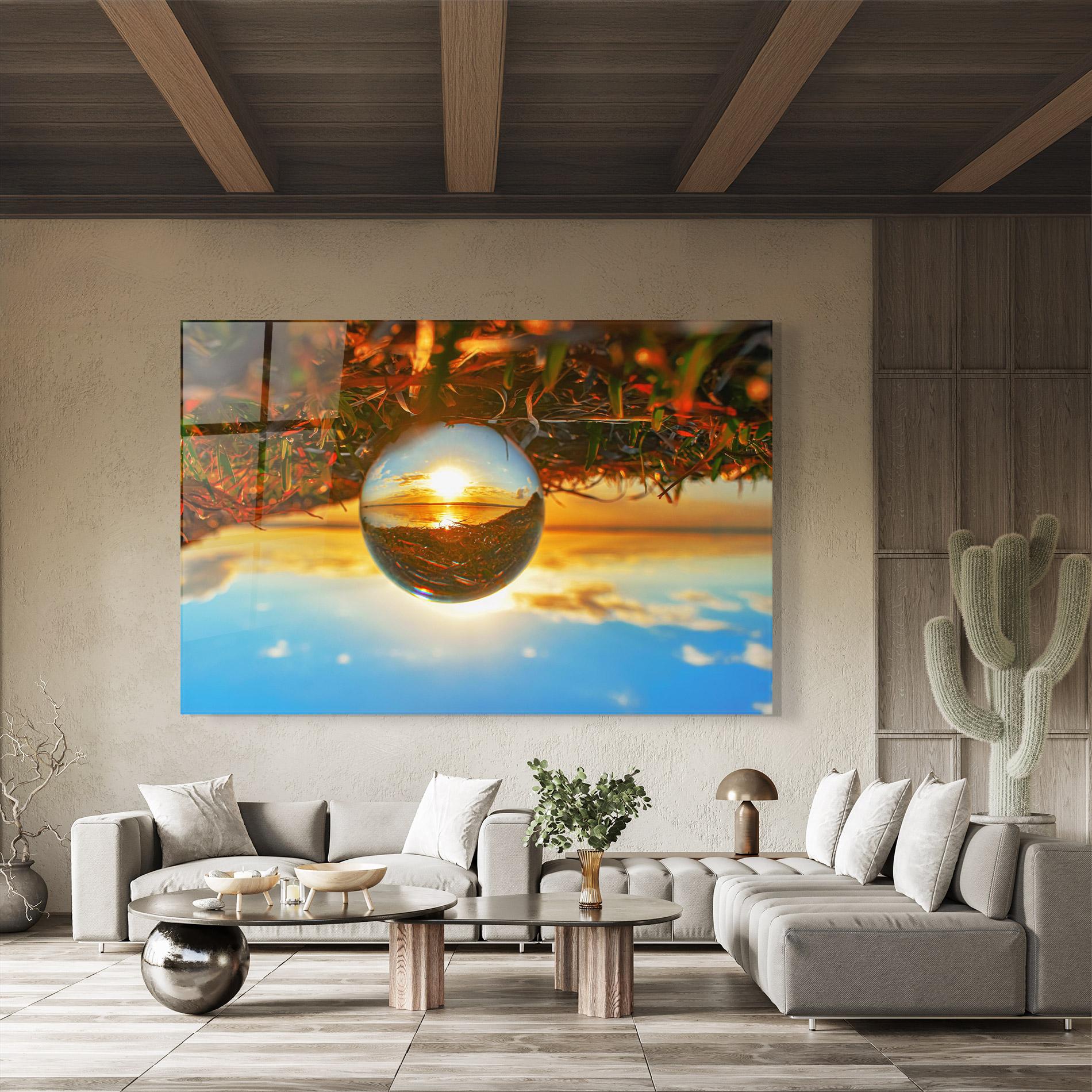 Üvegkép Creative Crystal Ball mockup 8