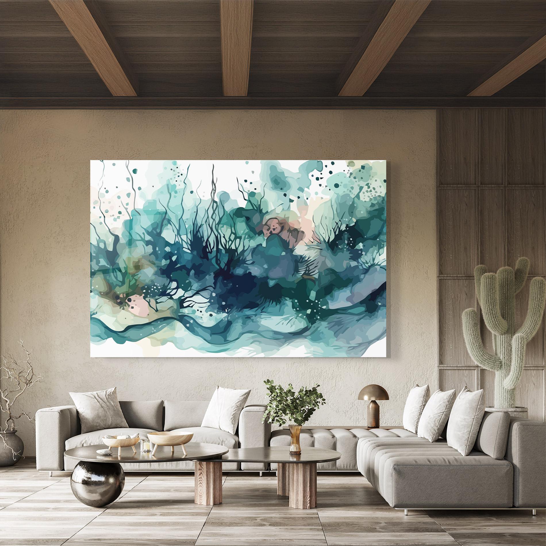 Üvegkép Deep Ocean Art mockup 8