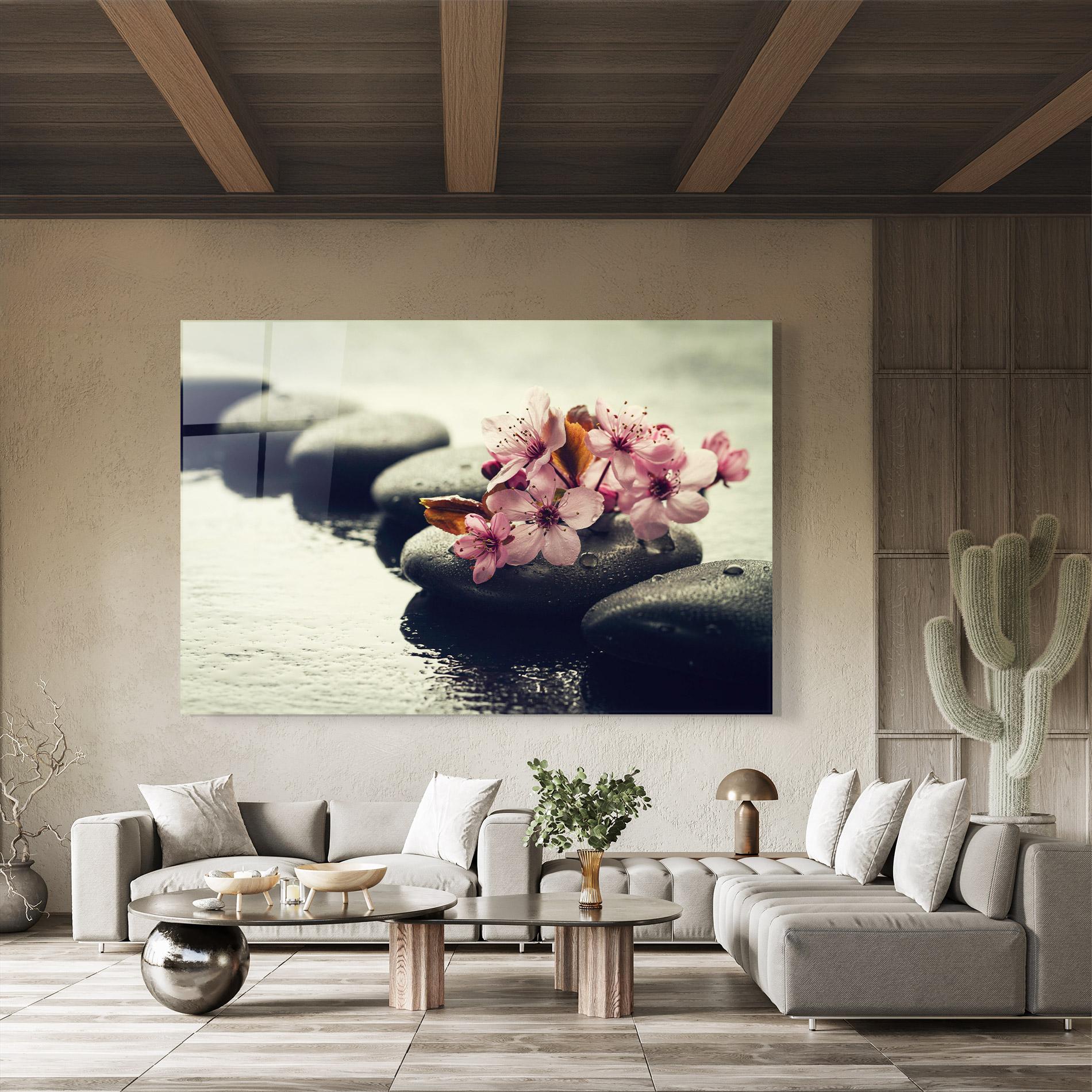 Üvegkép Hot Spa Flowers mockup 8