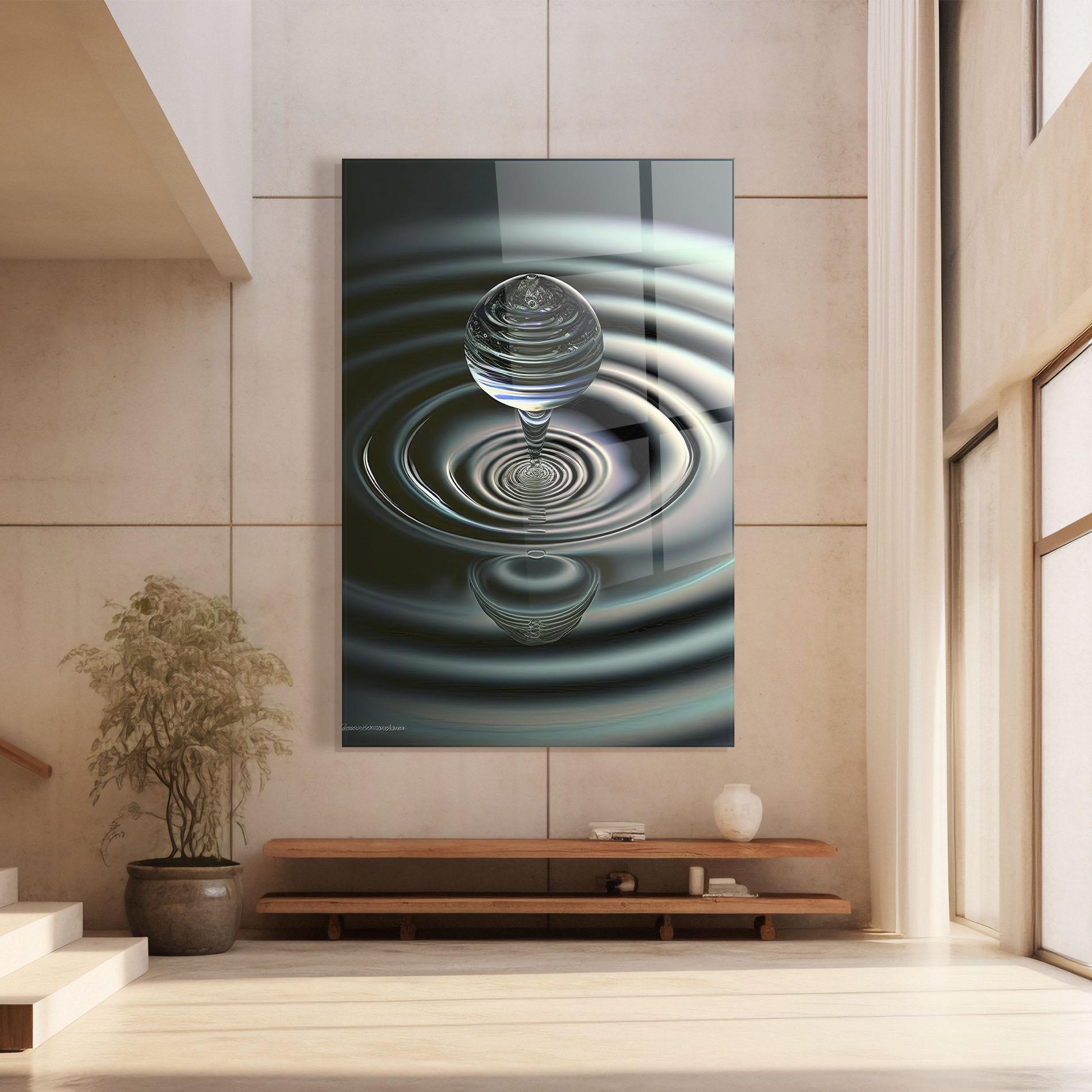 Üvegkép Beautiful Water Drop mockup 8