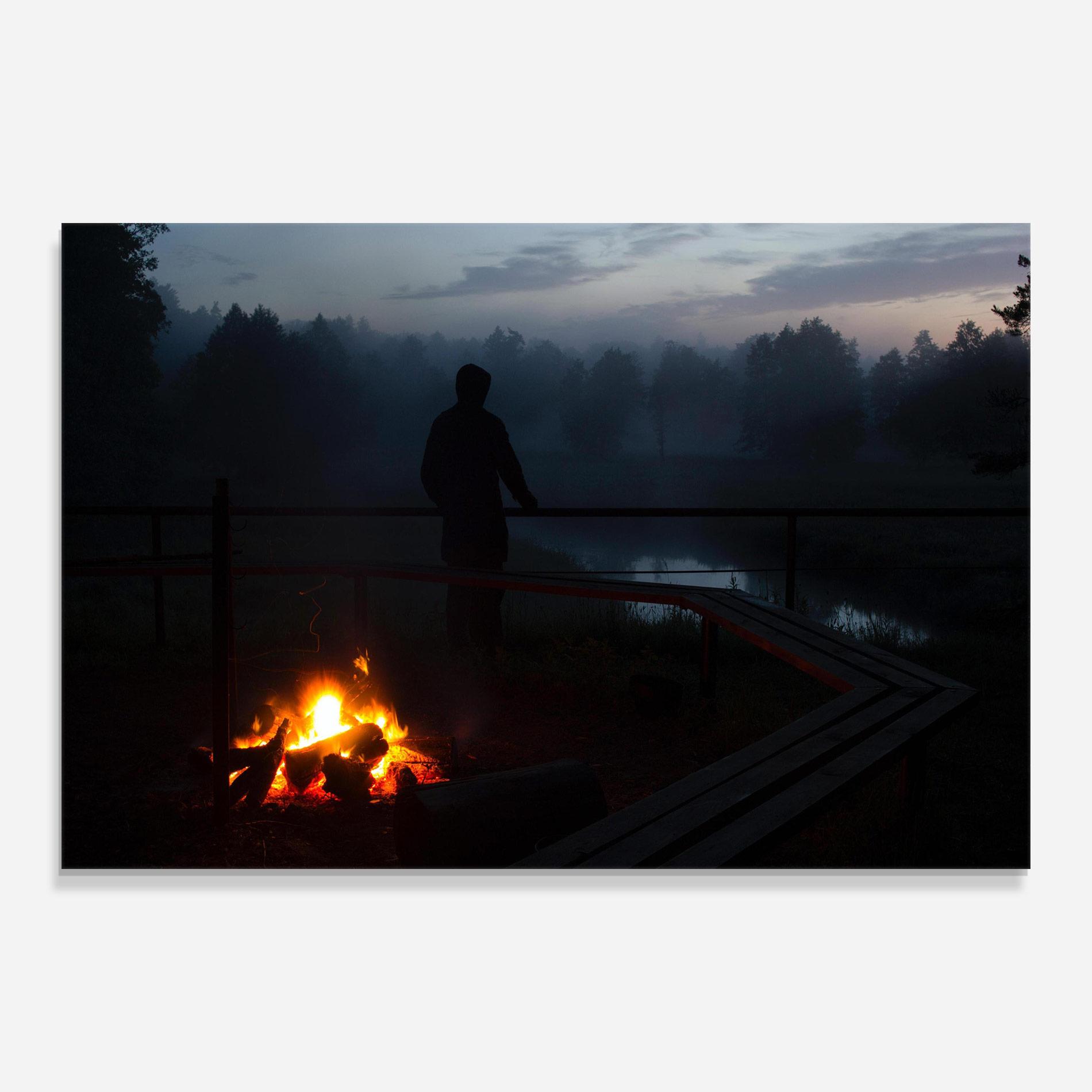 Üvegkép Beautiful Fire View mockup 0