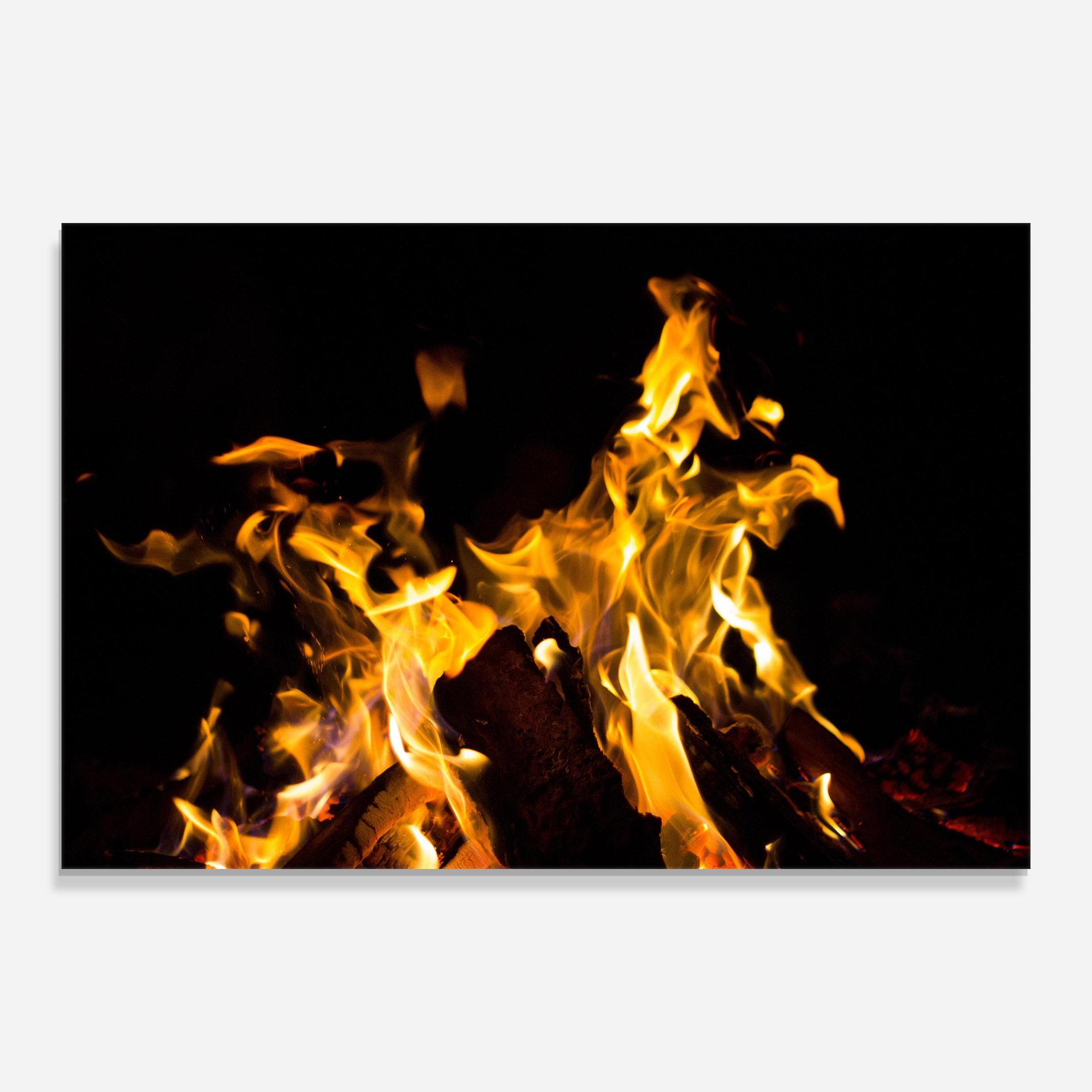 Üvegkép Fire Dance mockup 0