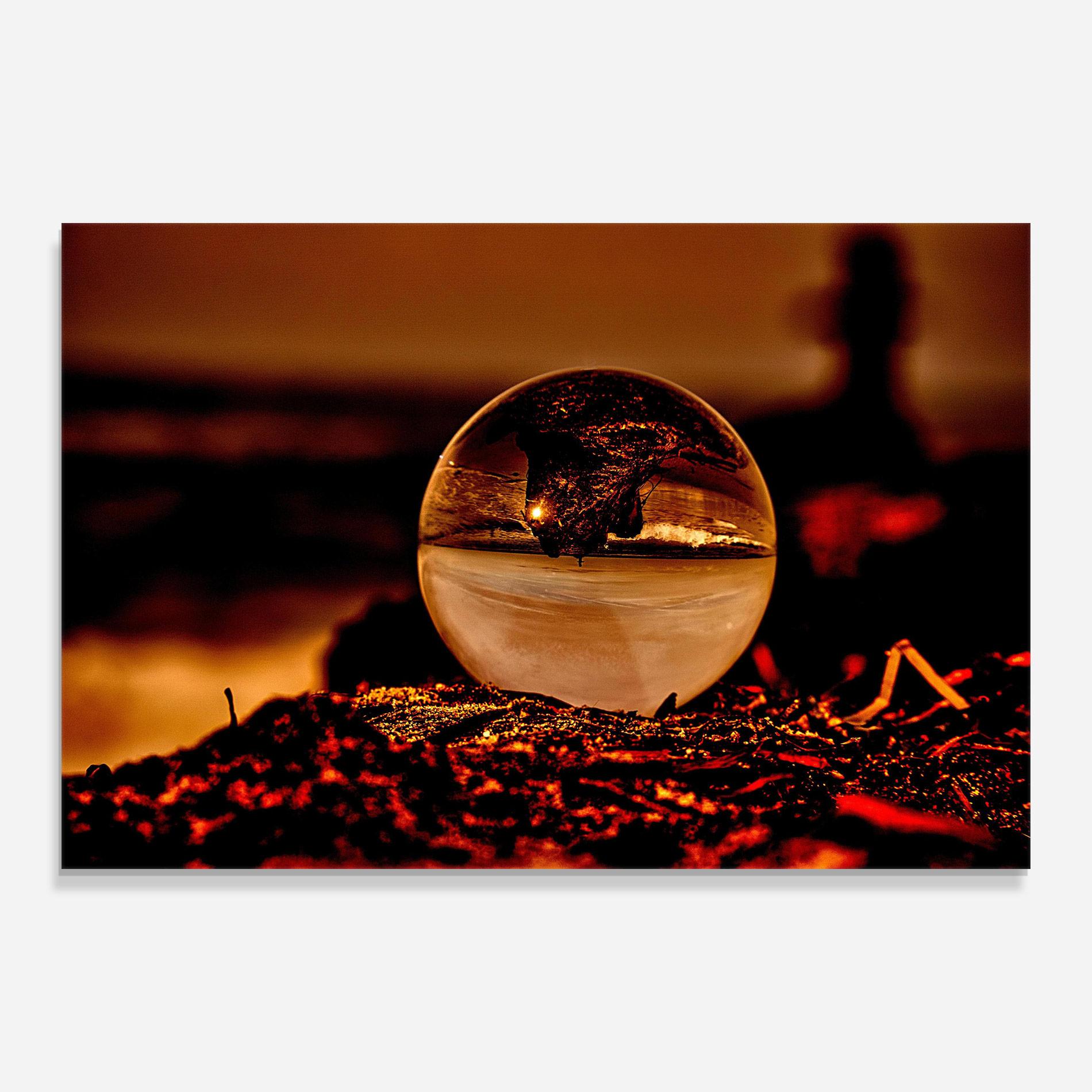 Üvegkép Fire Glass Ball mockup 0