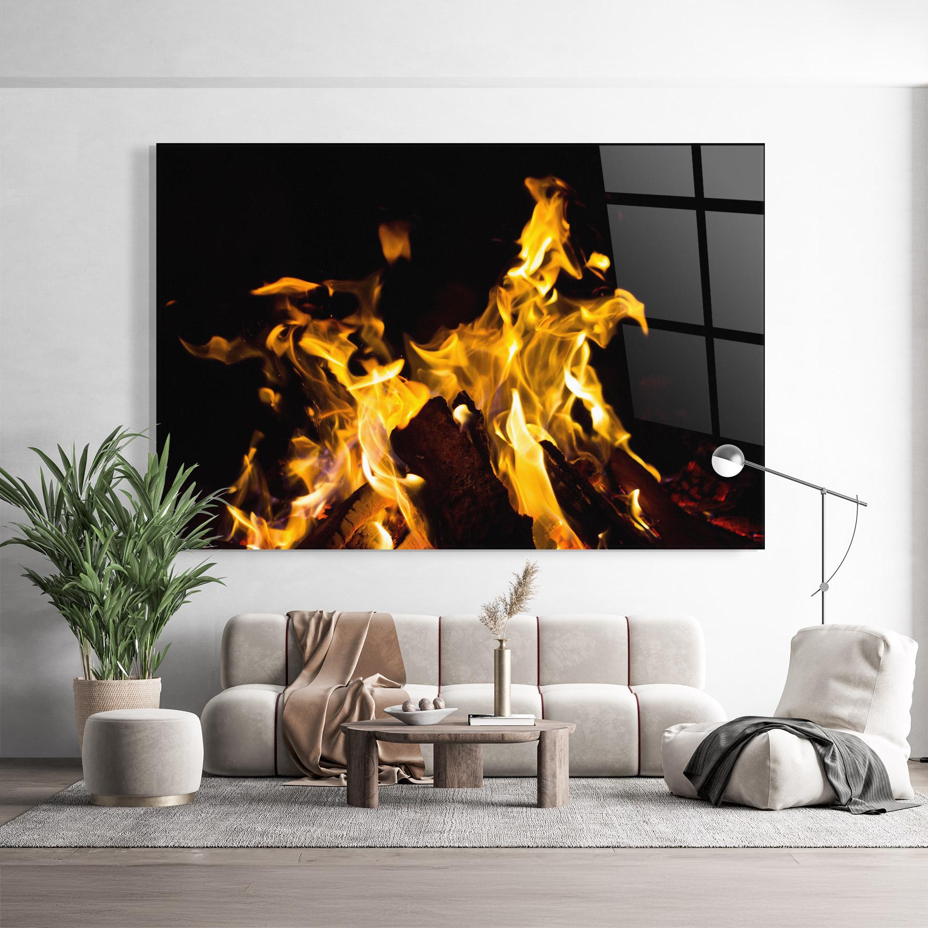 Üvegkép Fire Dance mockup 9