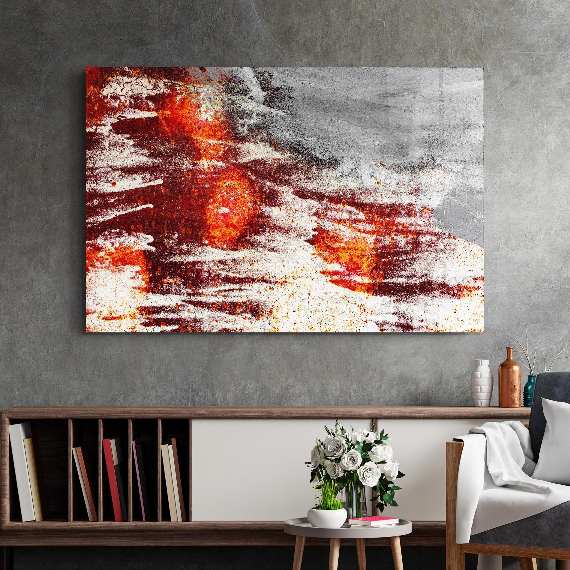 Üvegkép Burning Sign mockup 2