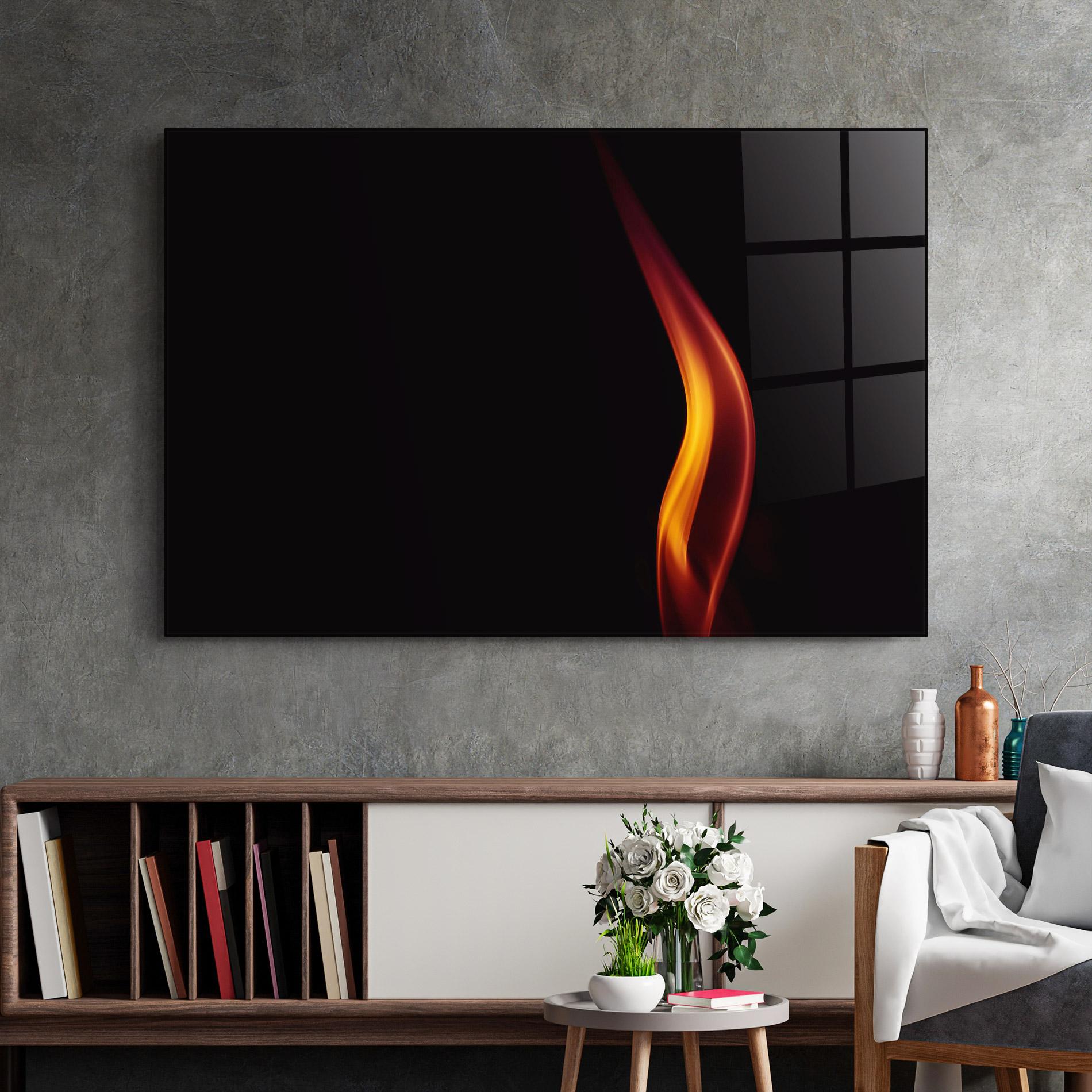 Üvegkép Flame Relax mockup 2