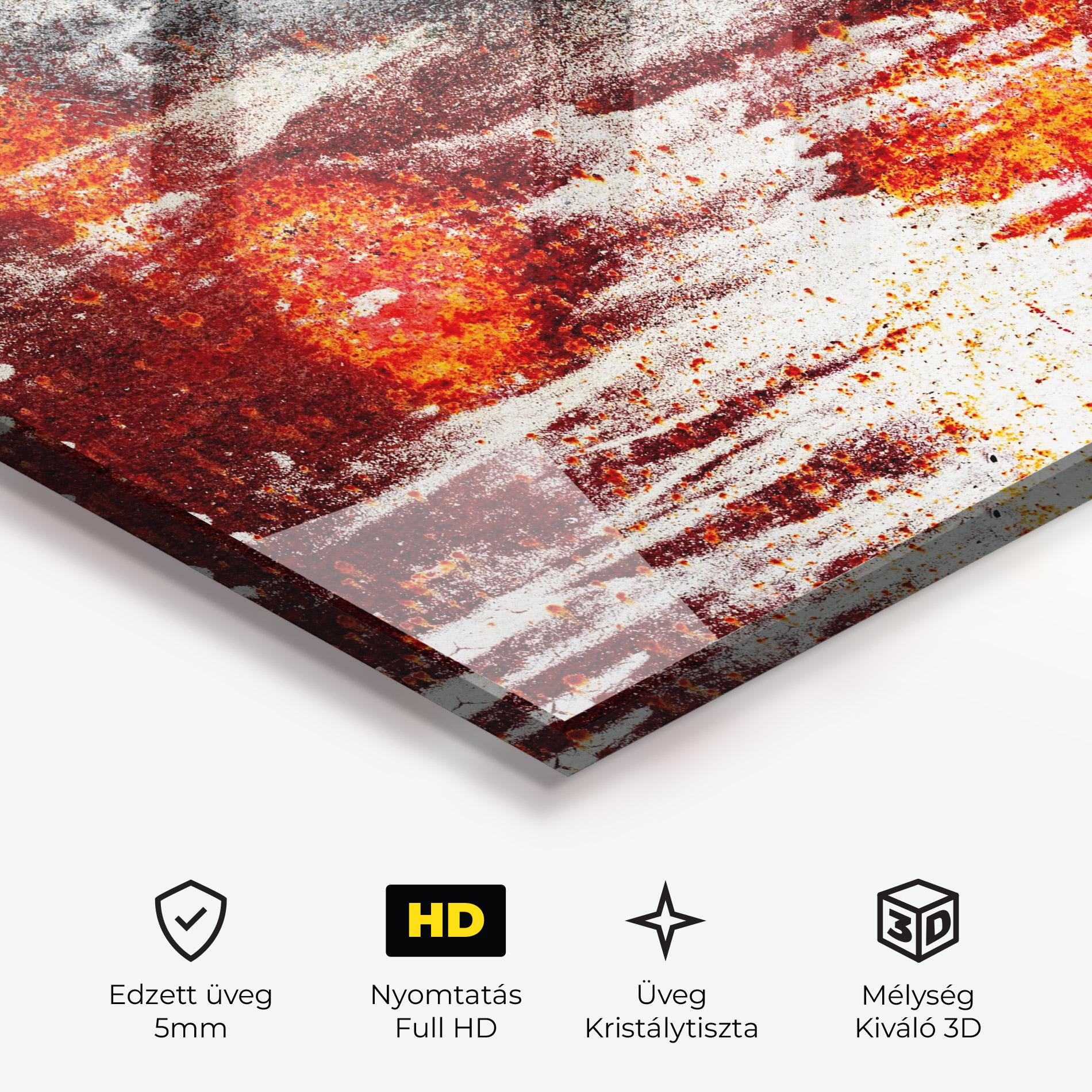 Üvegkép Burning Sign mockup 3