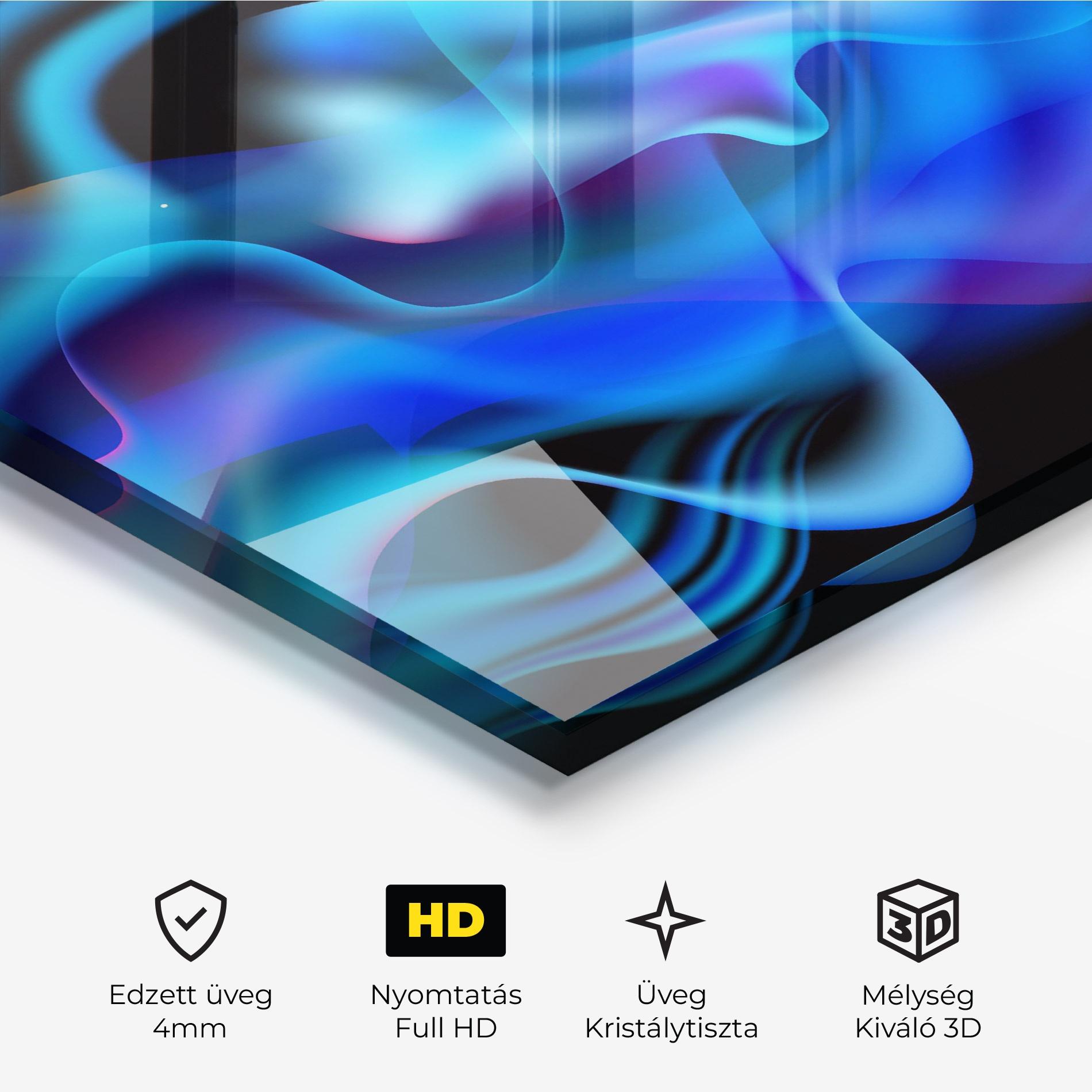 Üvegkép Blue Fire mockup 3