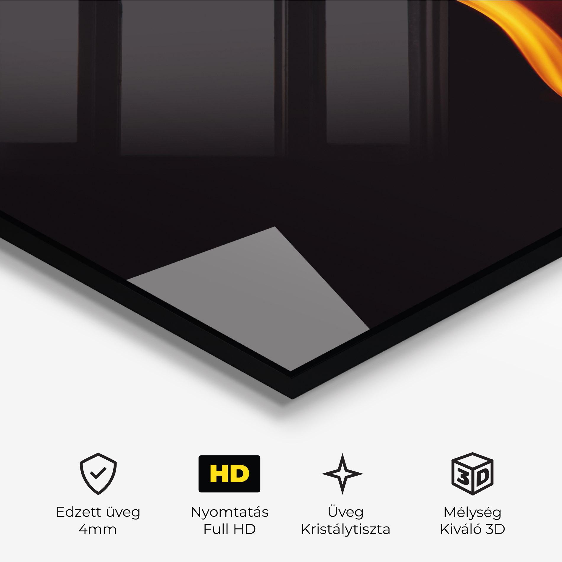 Üvegkép Flame Relax mockup 3