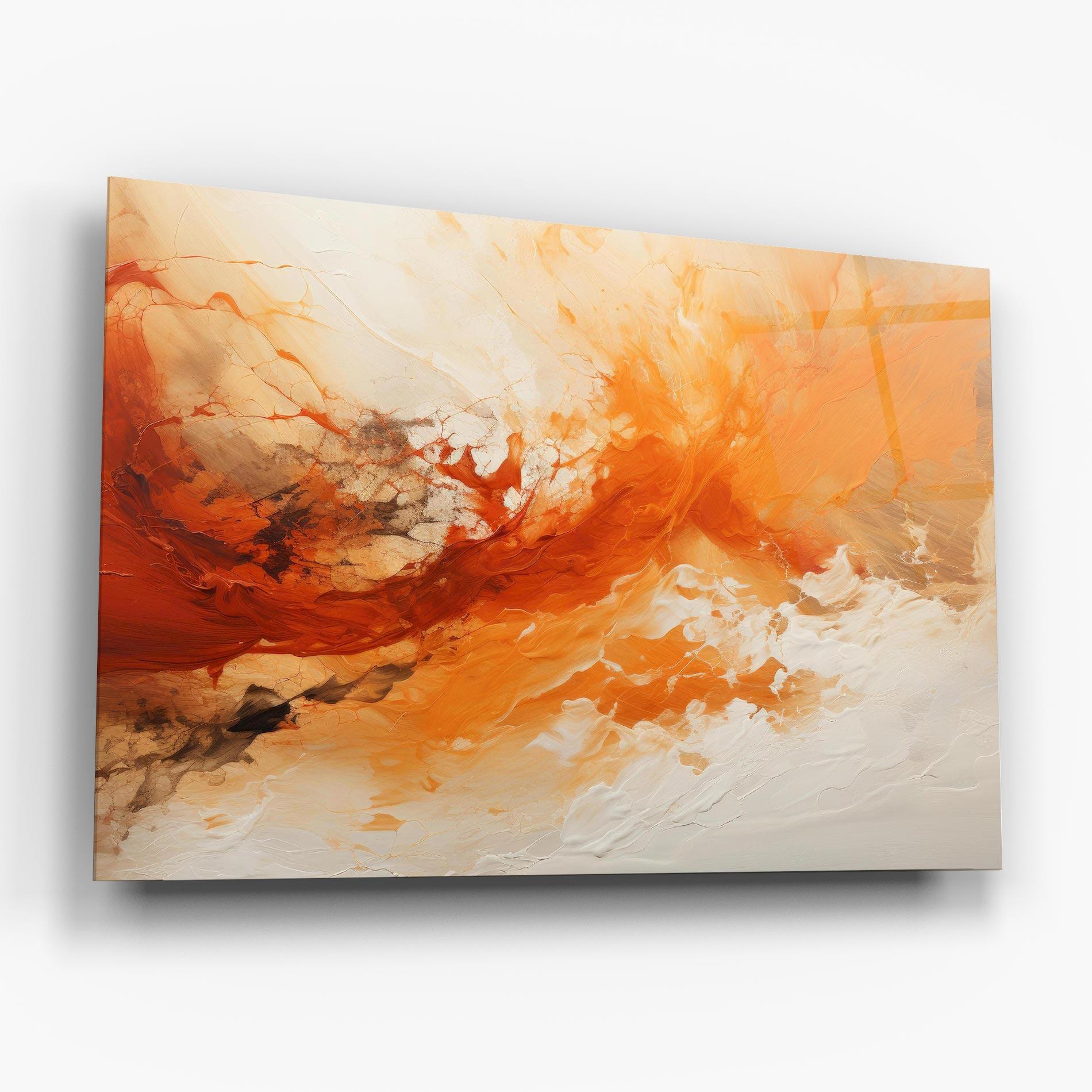 Üvegkép Abstract Fire Painting mockup 6