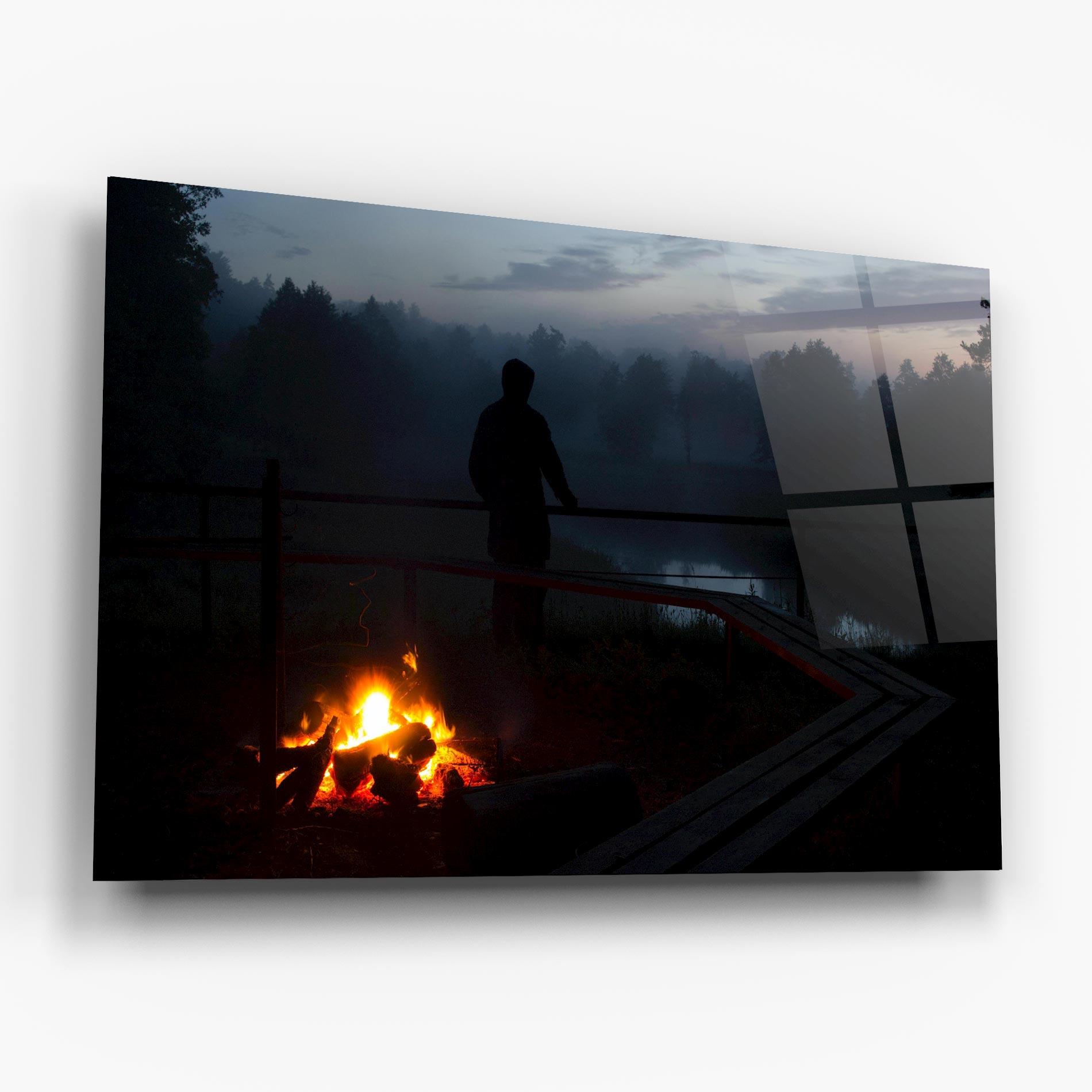Üvegkép Beautiful Fire View mockup 6