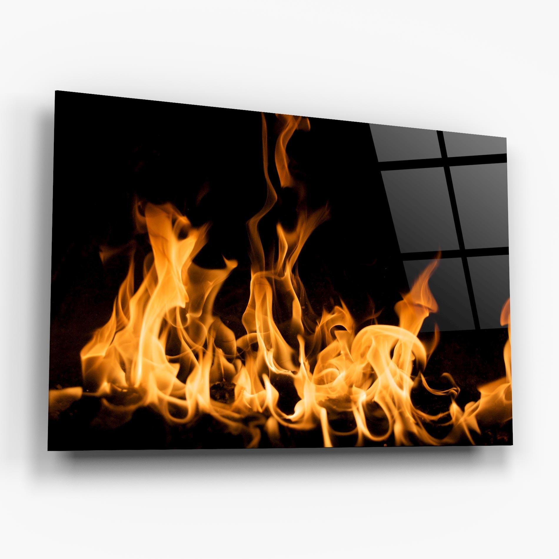 Üvegkép Bright Flame mockup 6