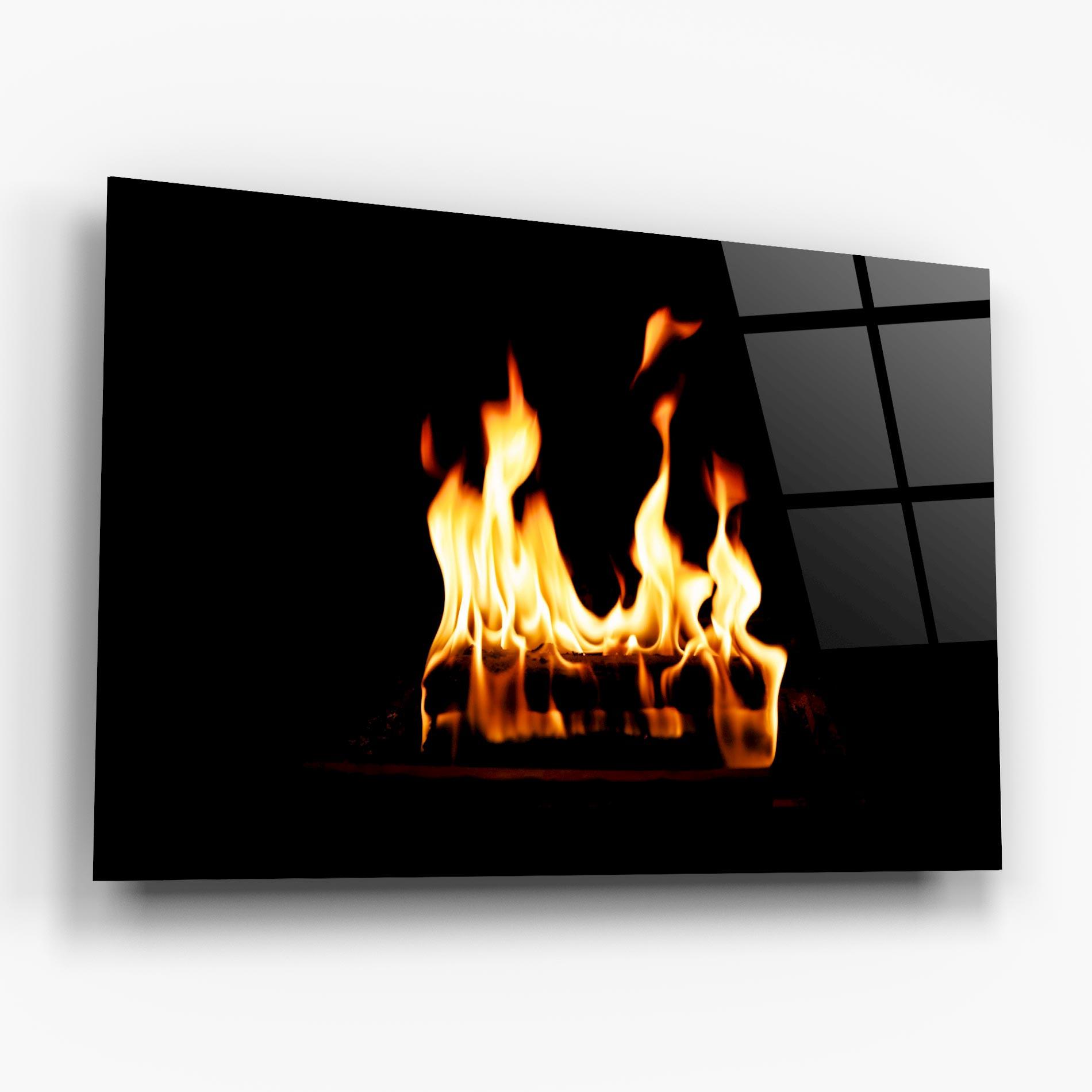 Üvegkép Calm Fire mockup 6