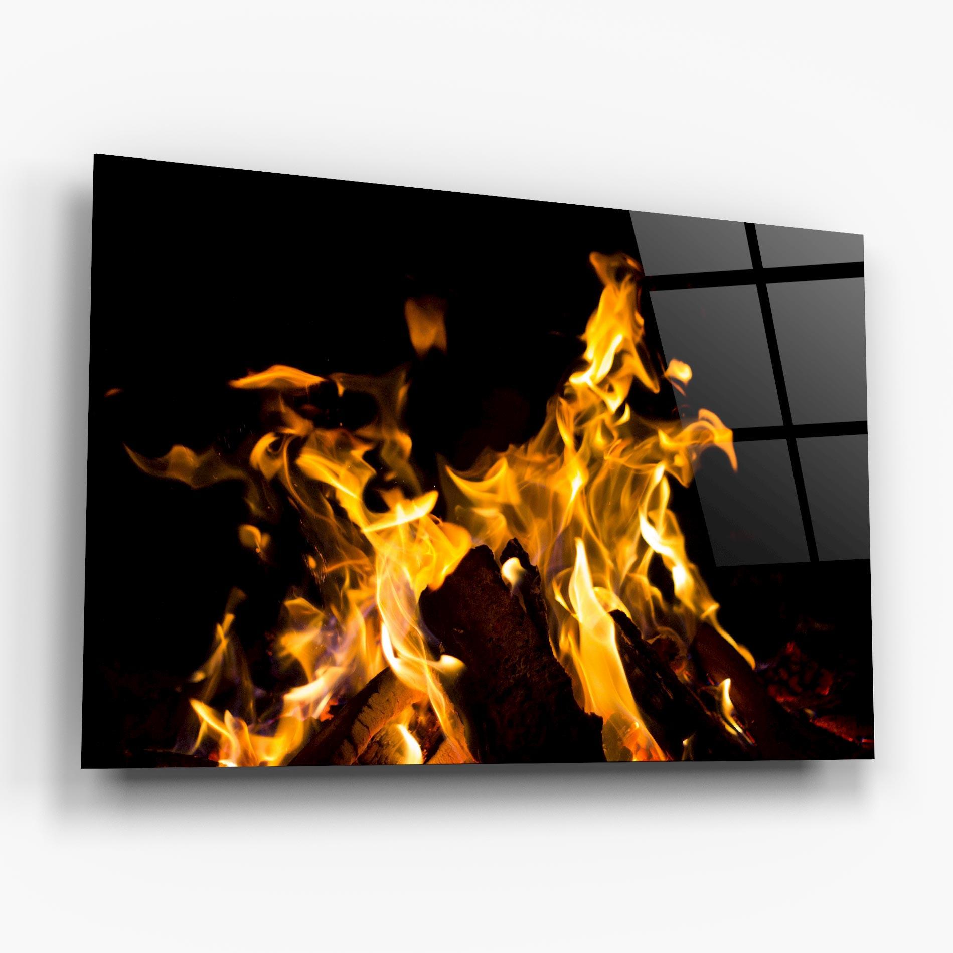 Üvegkép Fire Dance mockup 6