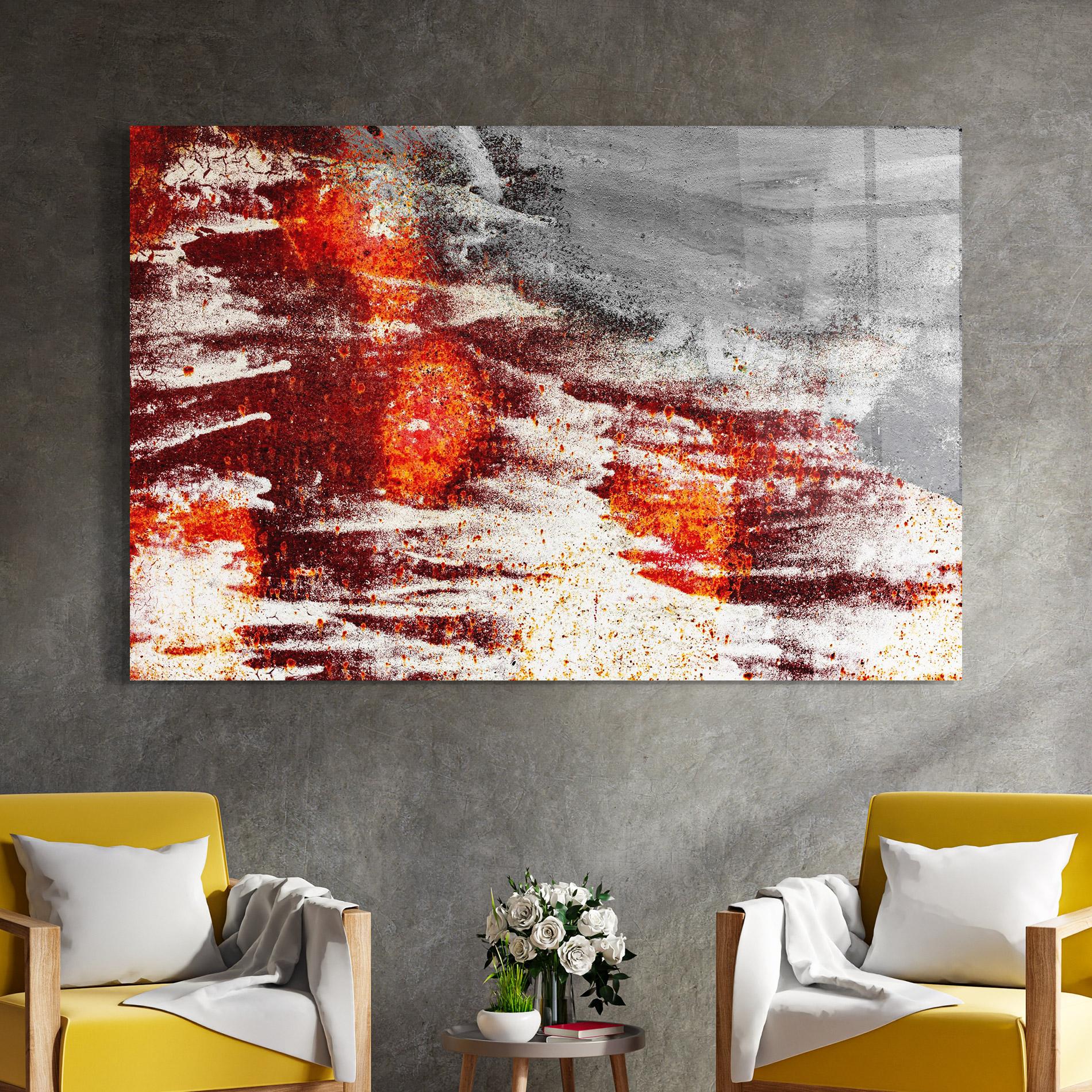 Üvegkép Burning Sign mockup 4