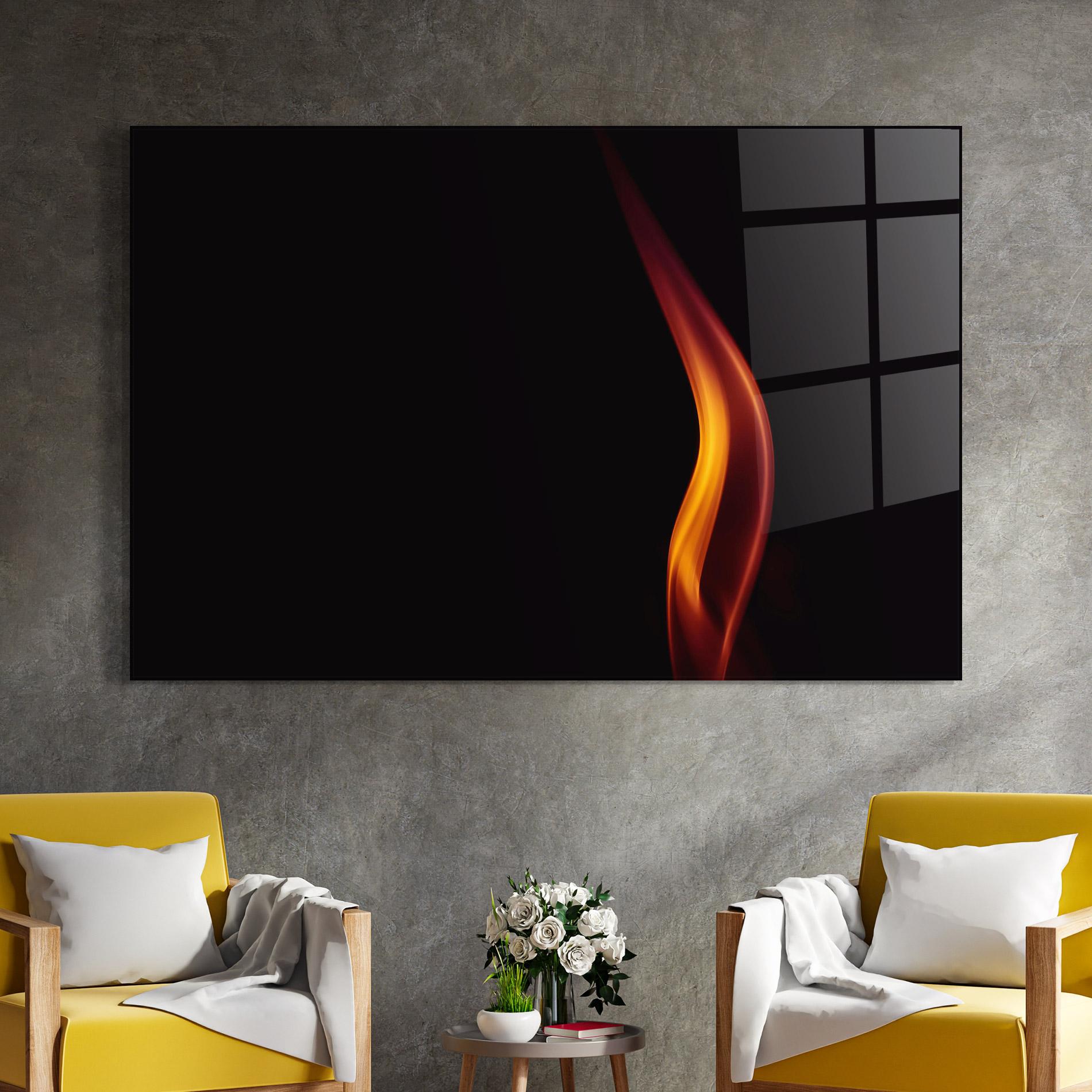 Üvegkép Flame Relax mockup 4