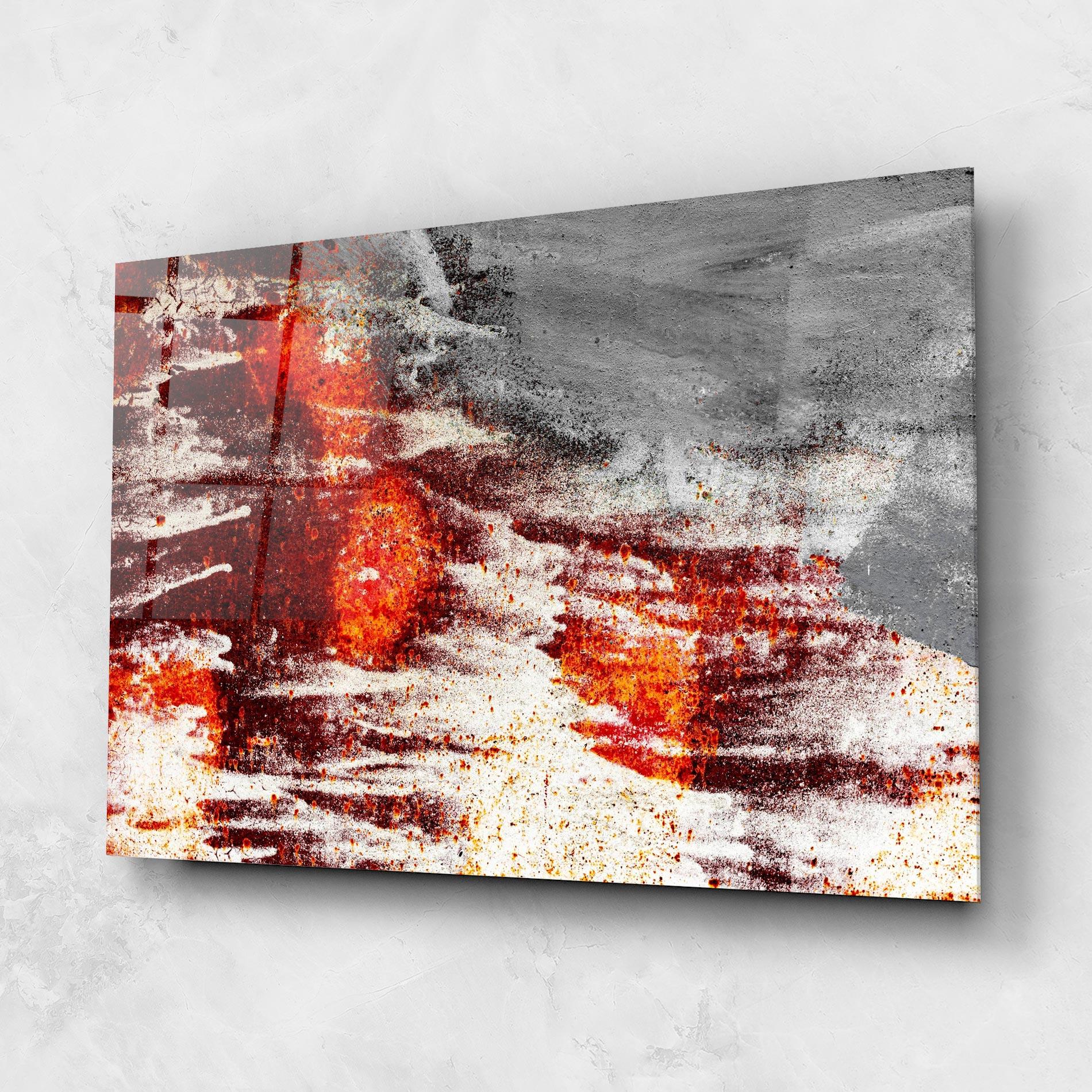 Üvegkép Burning Sign mockup 1