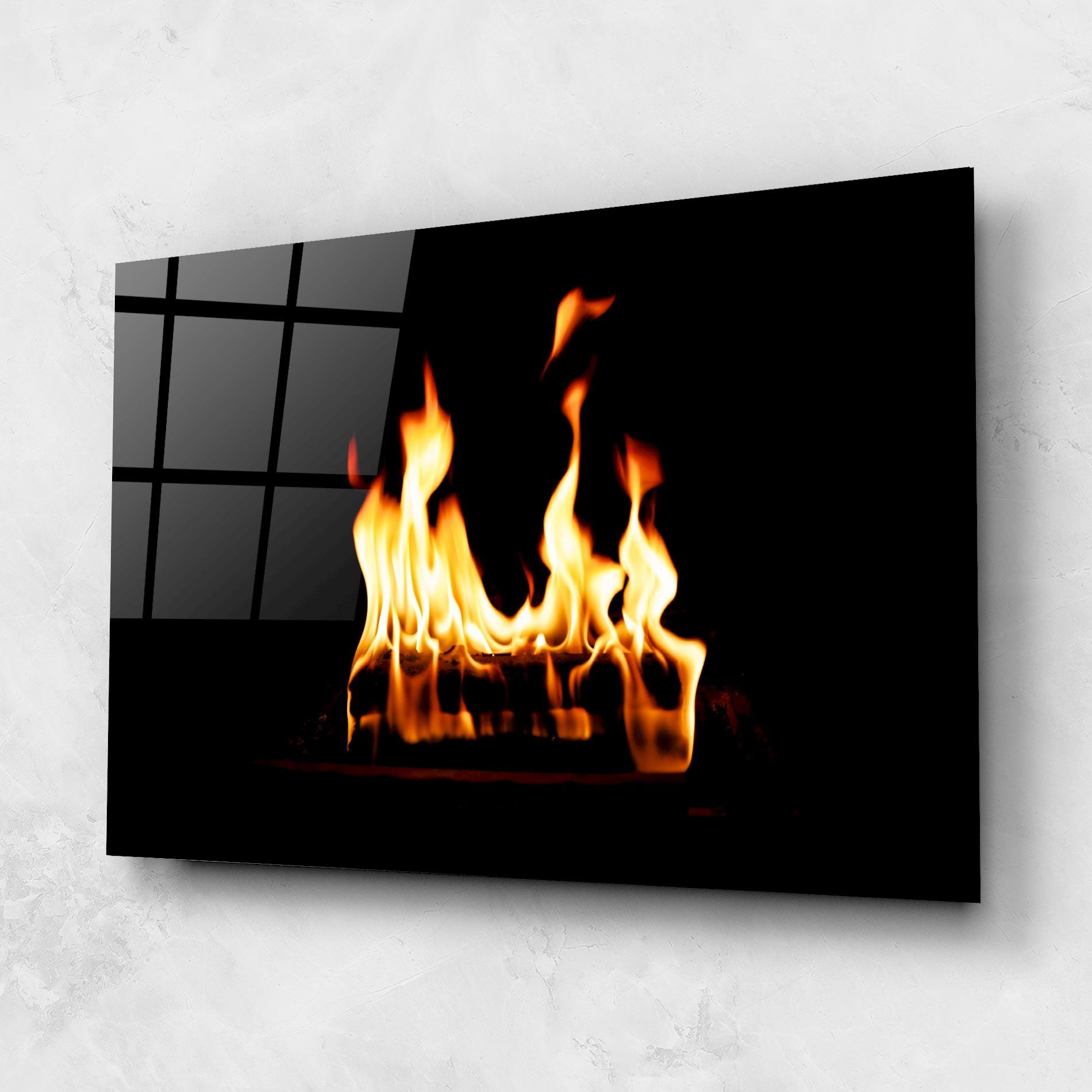 Üvegkép Calm Fire mockup 1