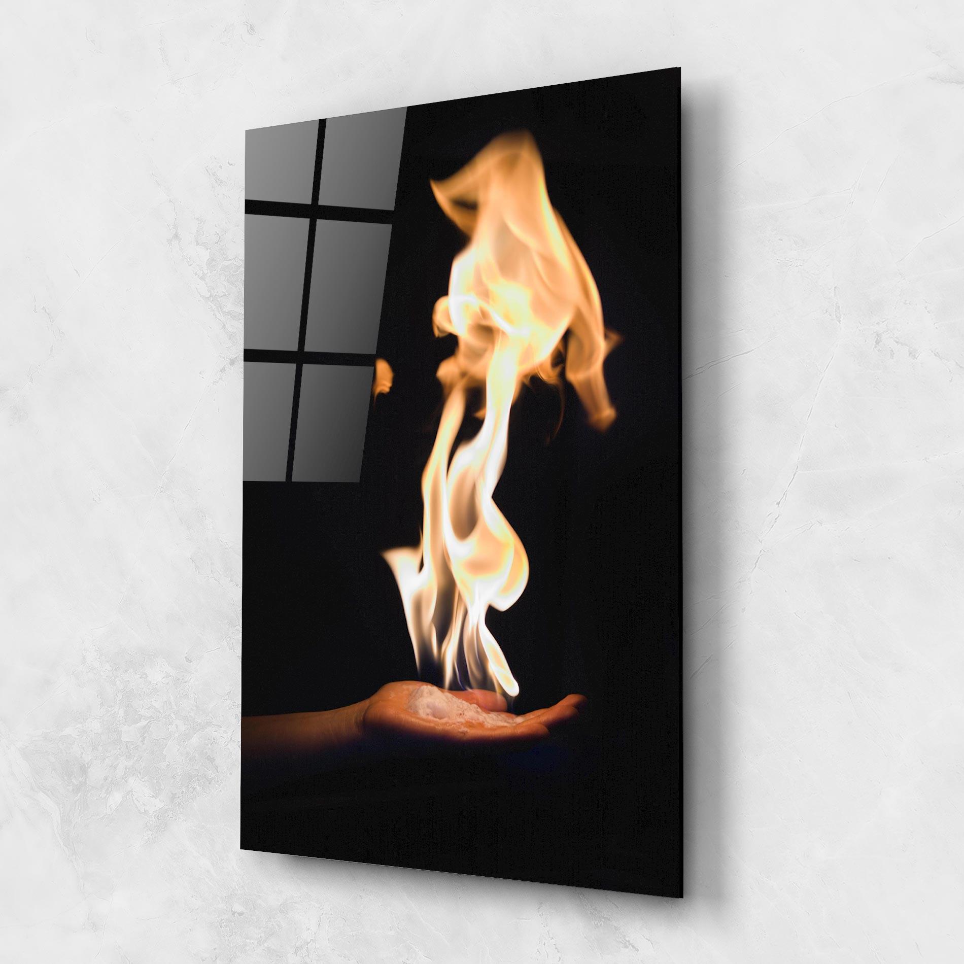 Üvegkép Fire Palm mockup 1
