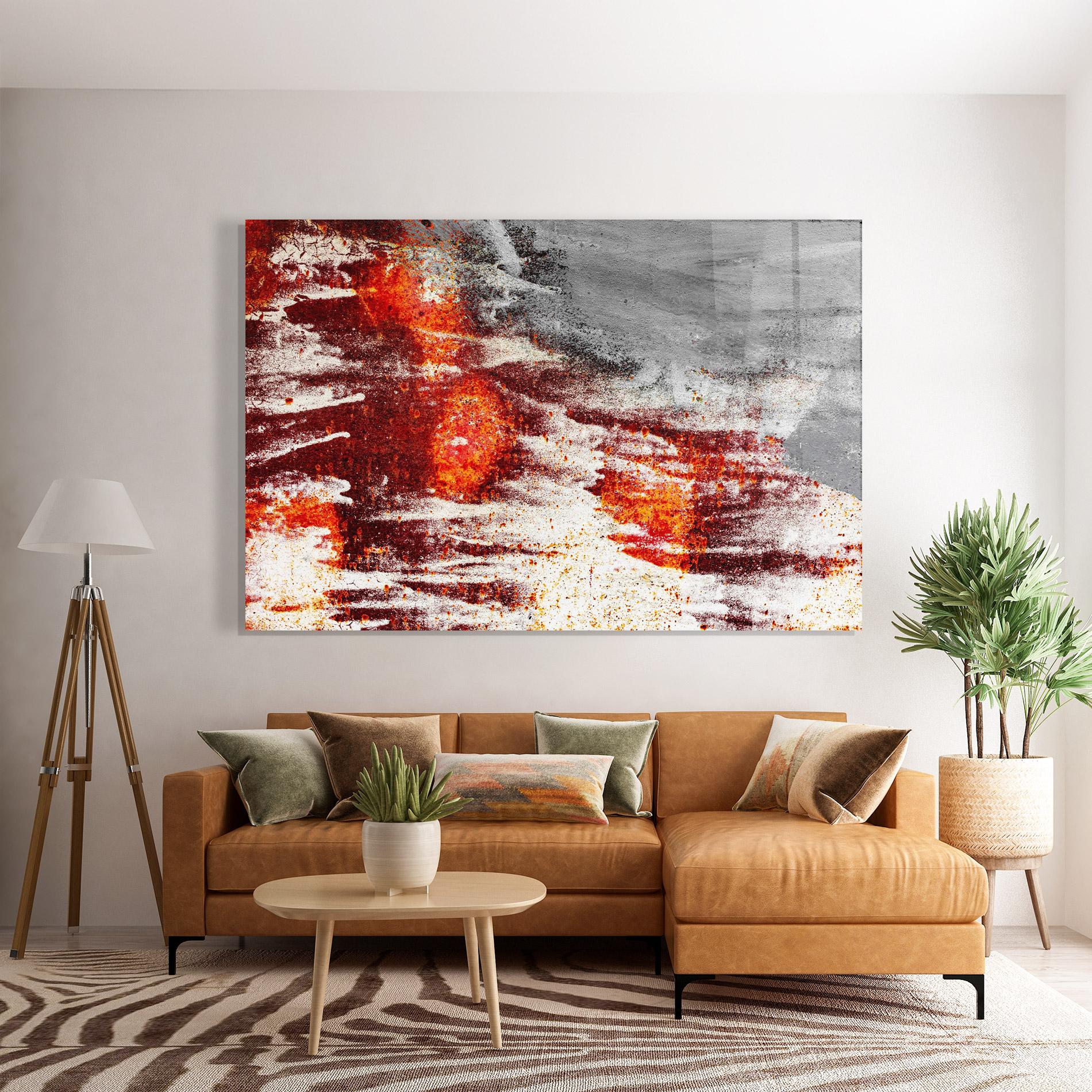 Üvegkép Burning Sign mockup 7