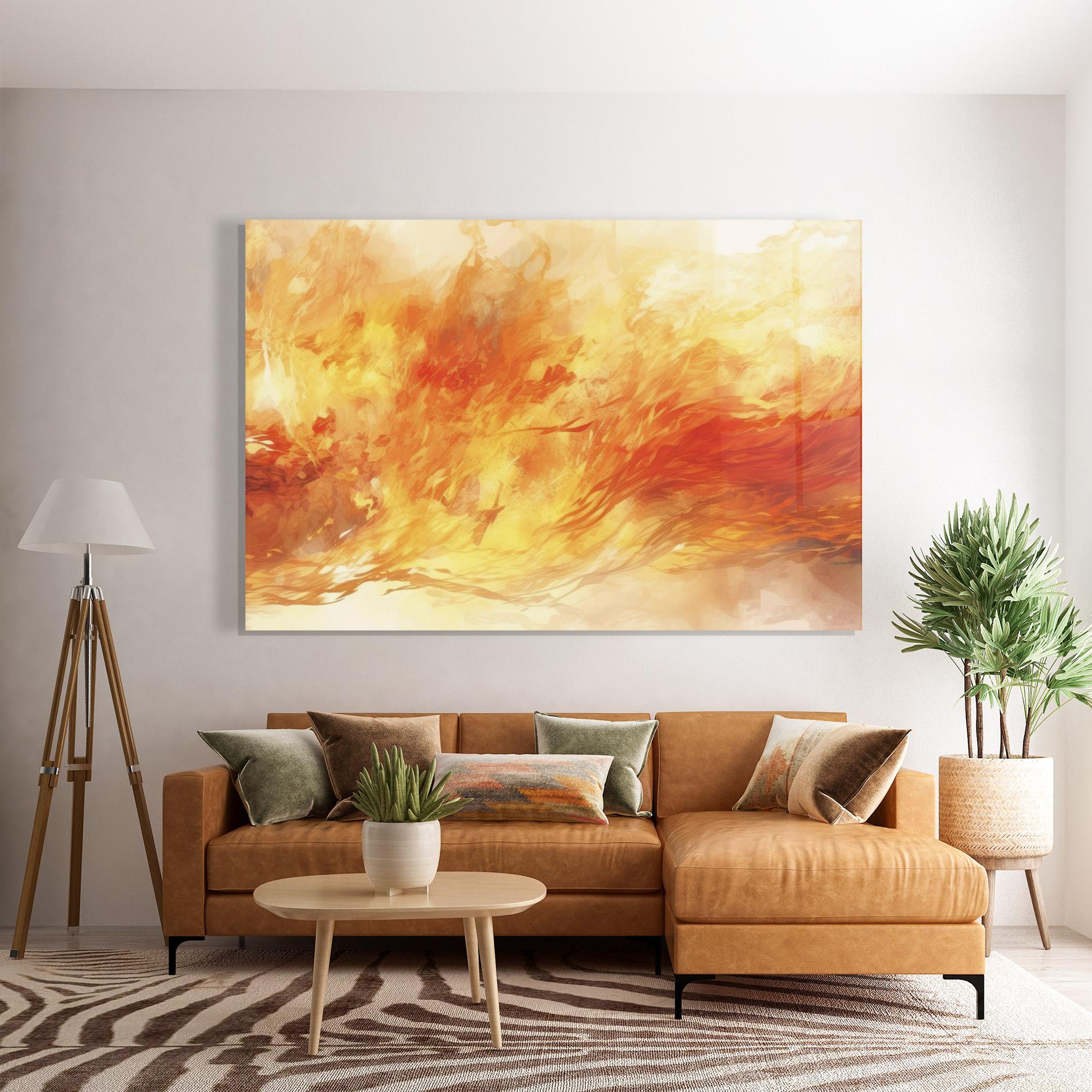 Üvegkép Burning Sparkle mockup 7