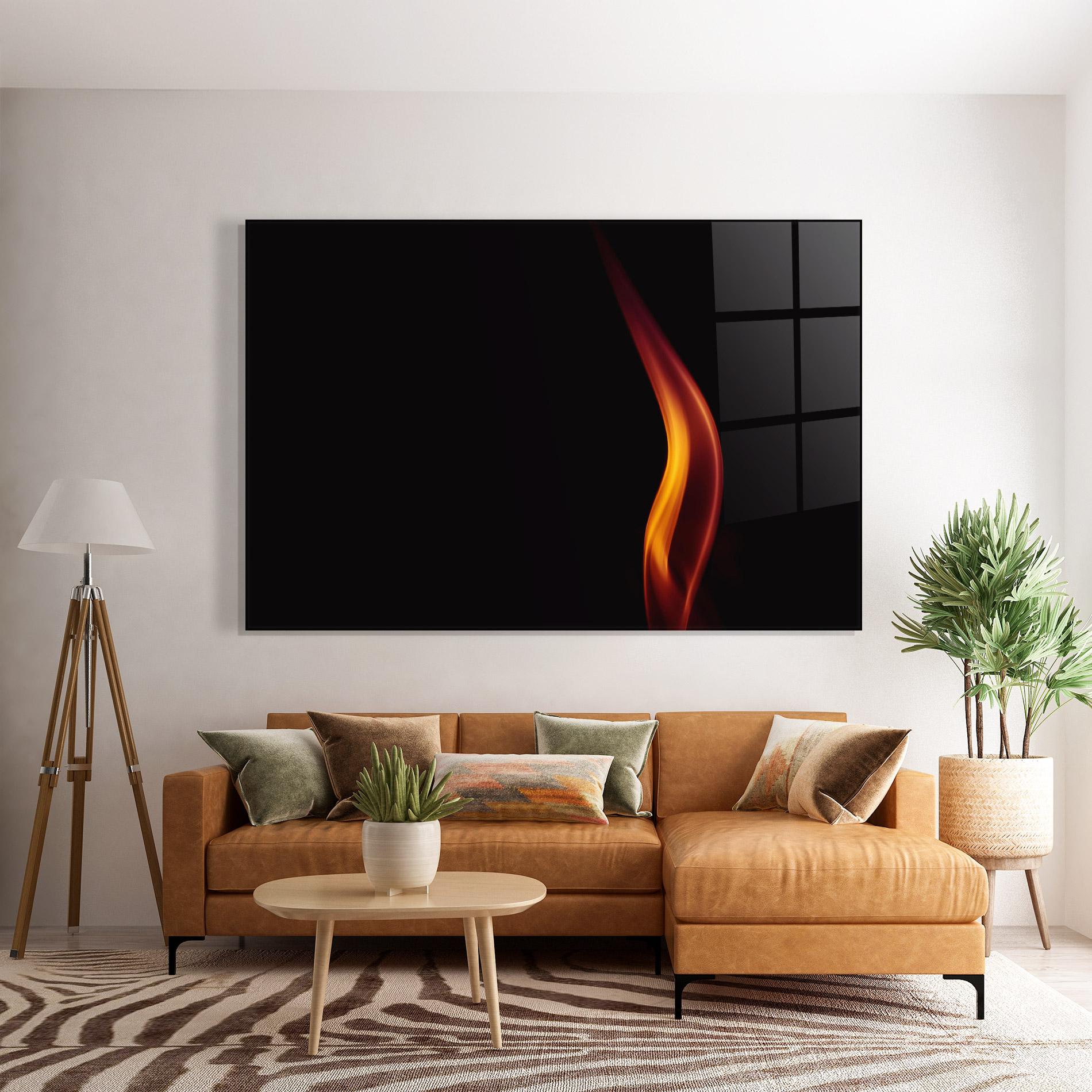 Üvegkép Flame Relax mockup 7