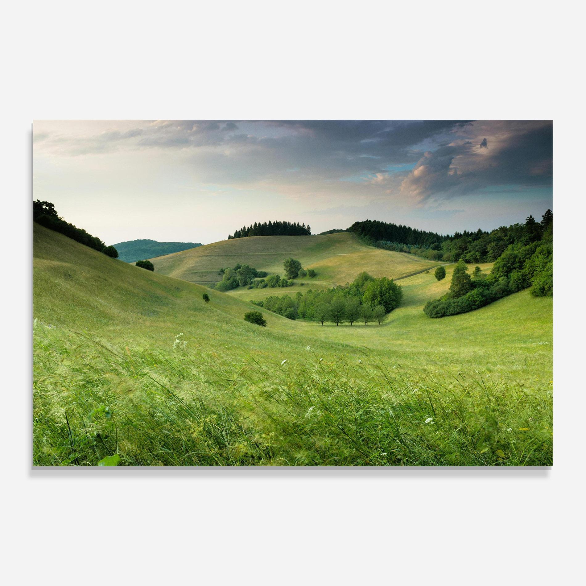 Üvegkép Green Field View mockup 0