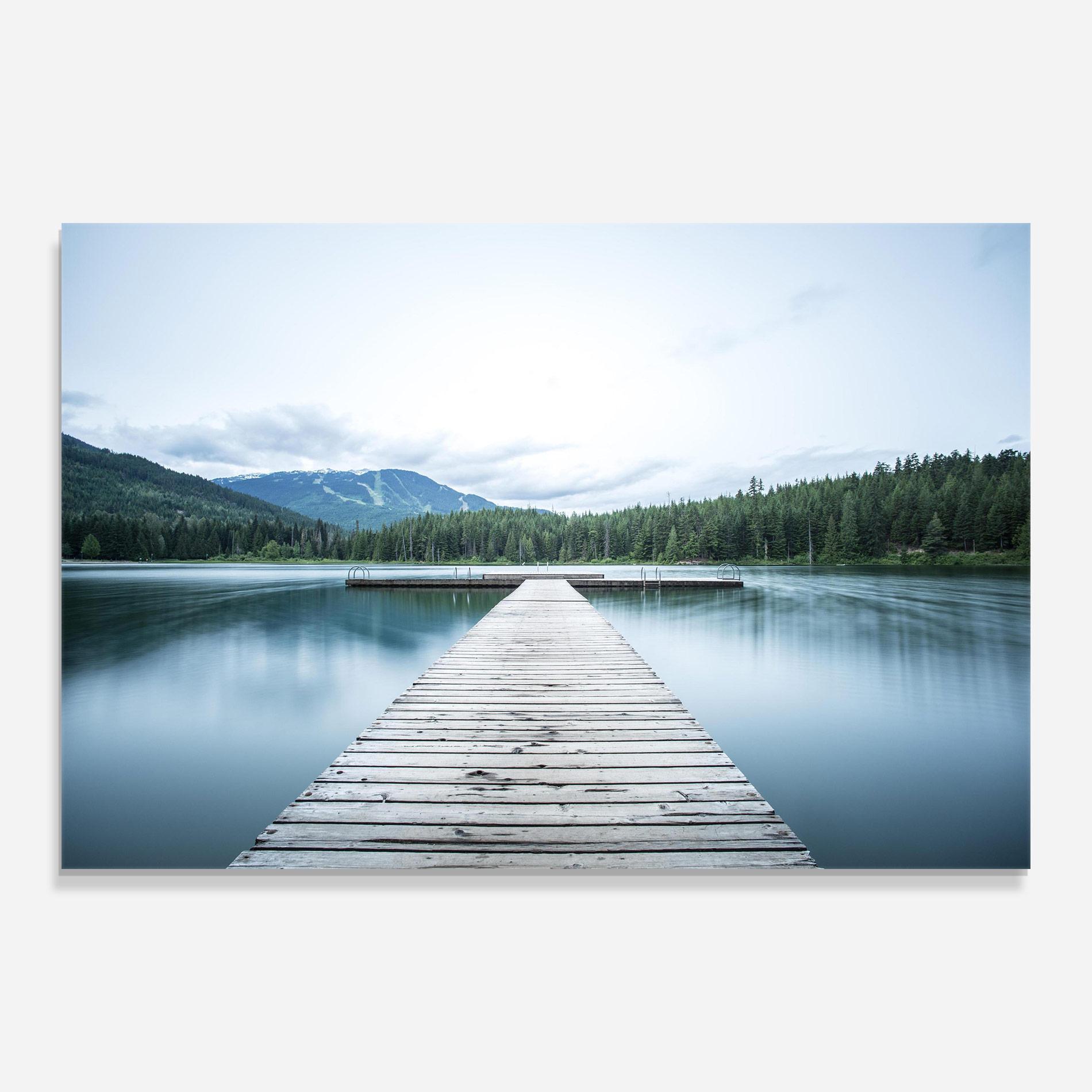Üvegkép Lake Bridge View mockup 0