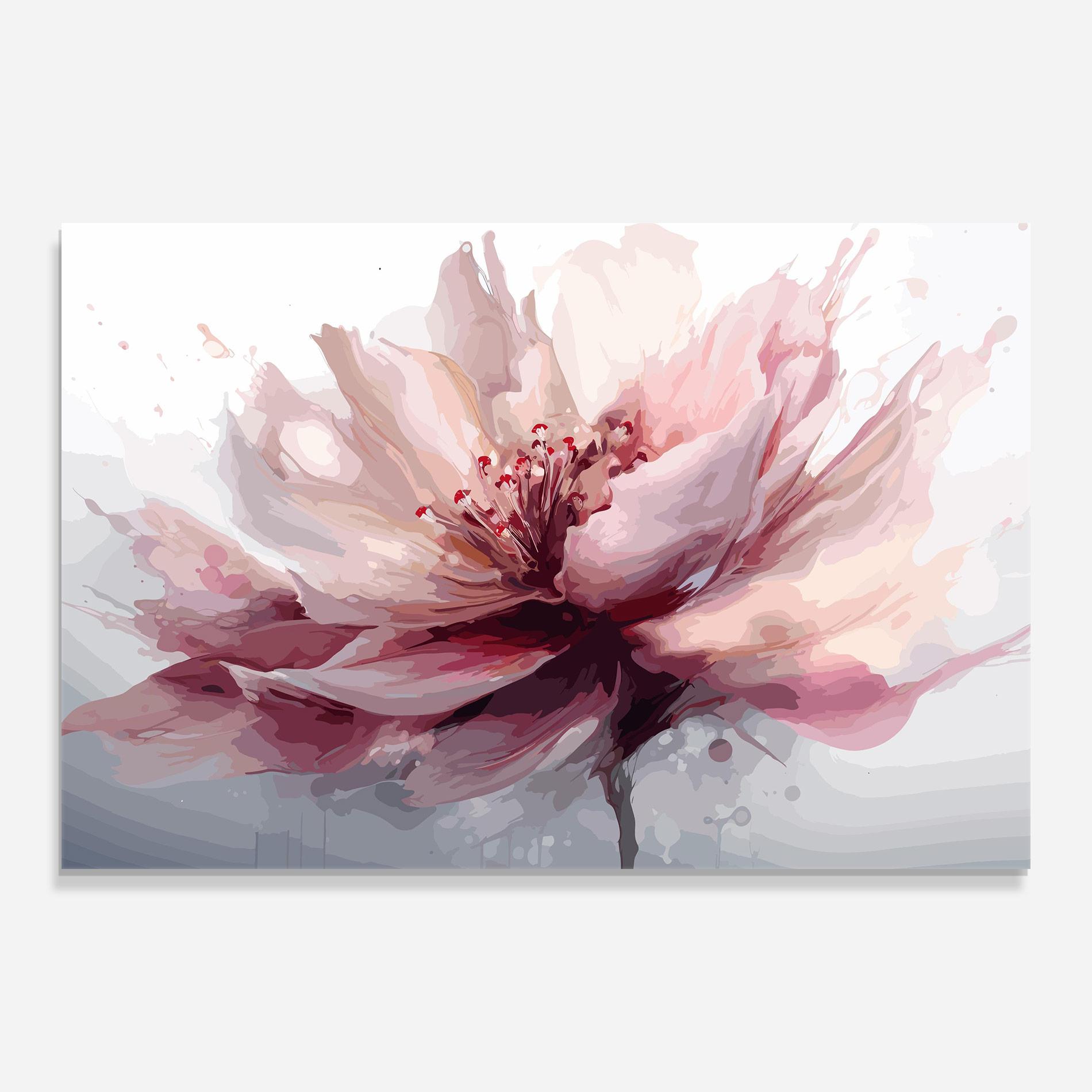 Üvegkép Meditation Flower mockup 0