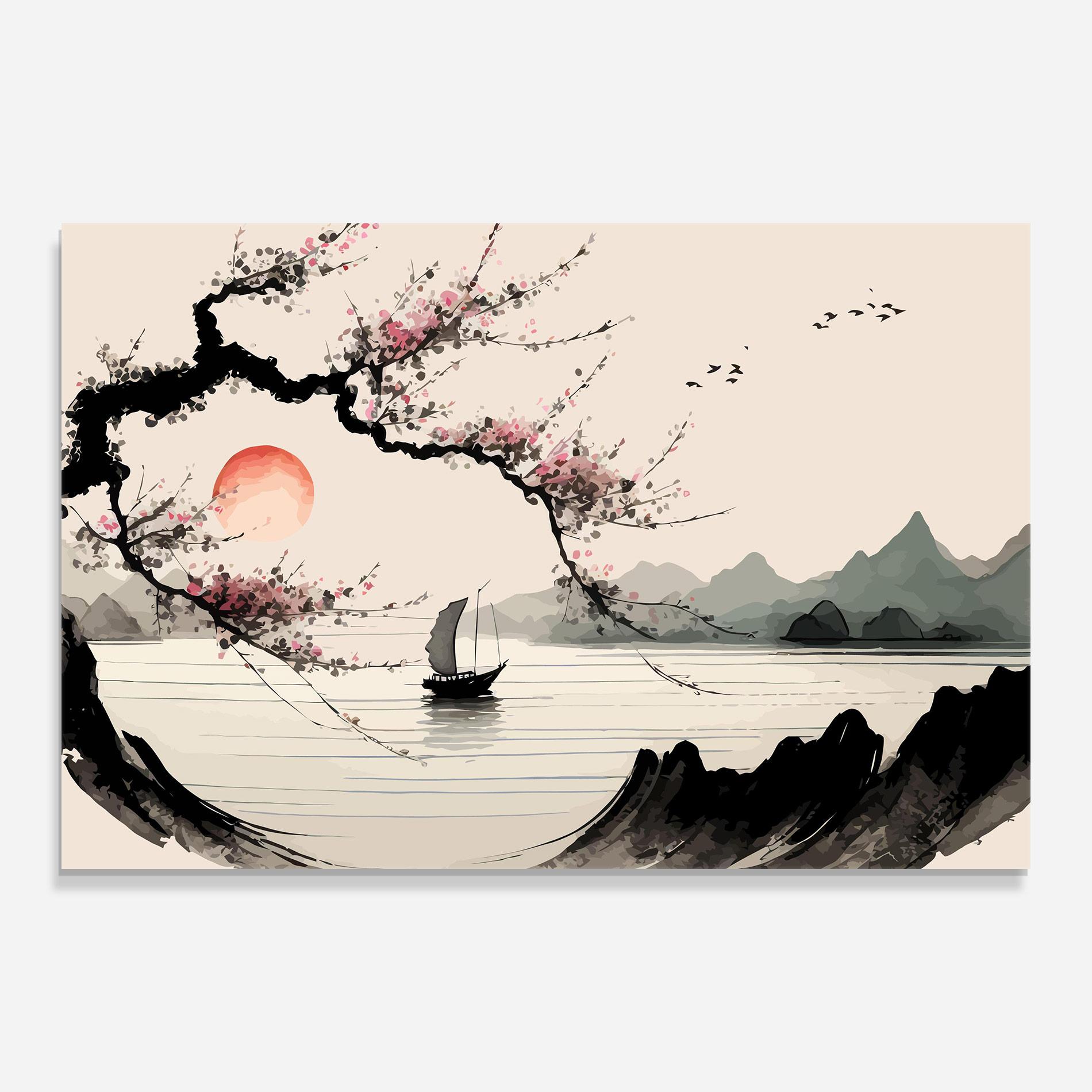 Üvegkép Relaxing Nature mockup 0