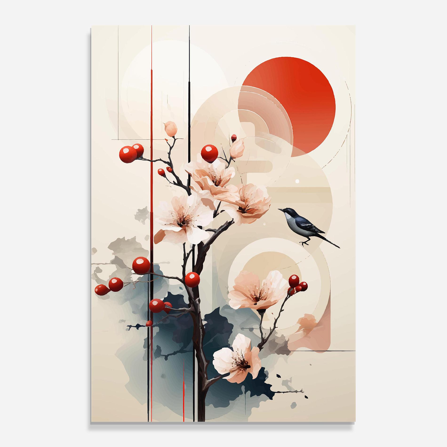 Üvegkép Cream Nature mockup 0