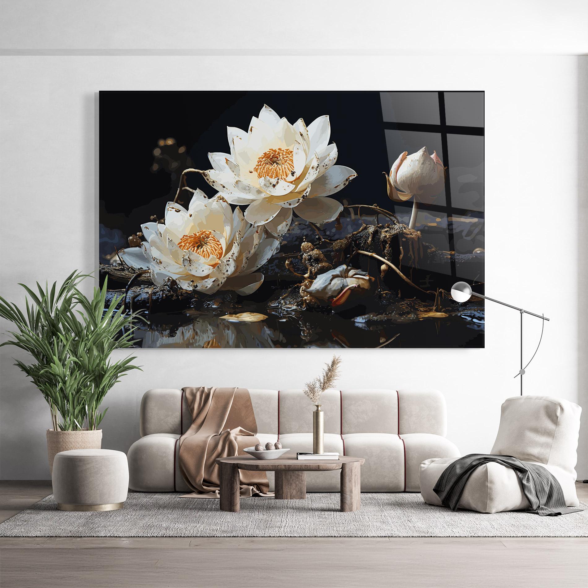 Üvegkép Beautiful White Nature mockup 9