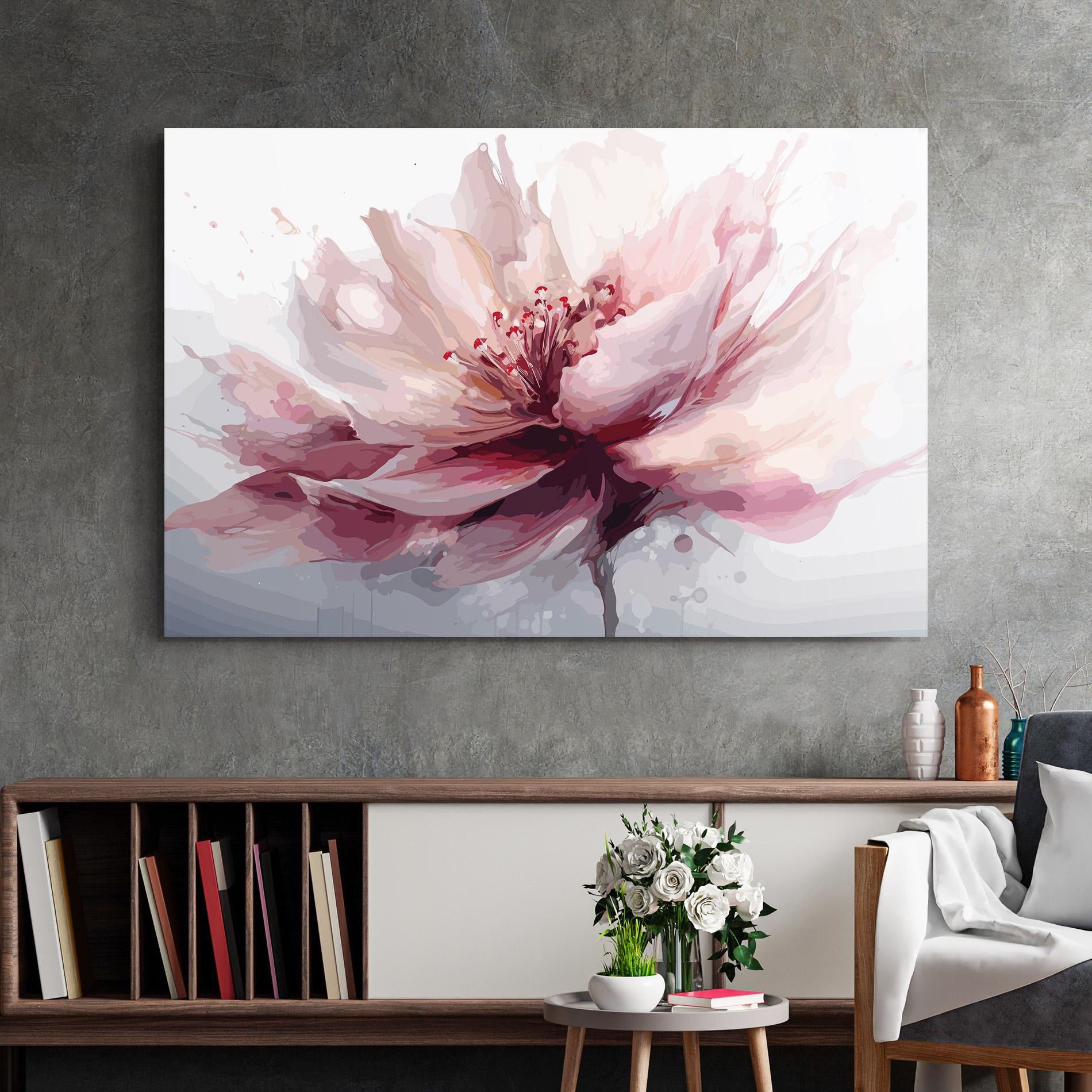 Üvegkép Meditation Flower mockup 2