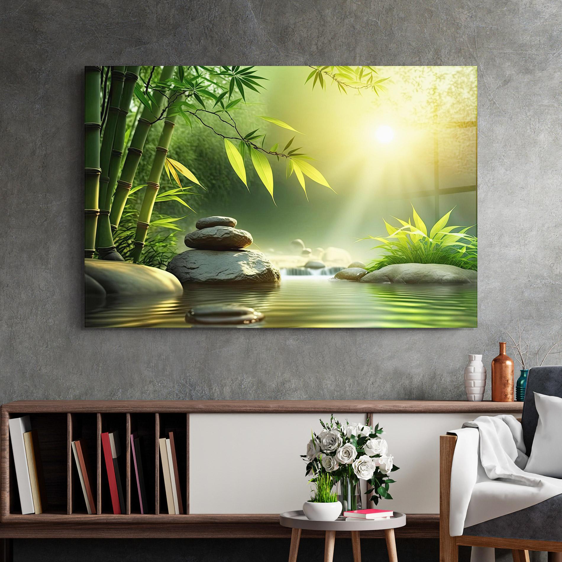 Üvegkép Relaxing Spa Nature mockup 2