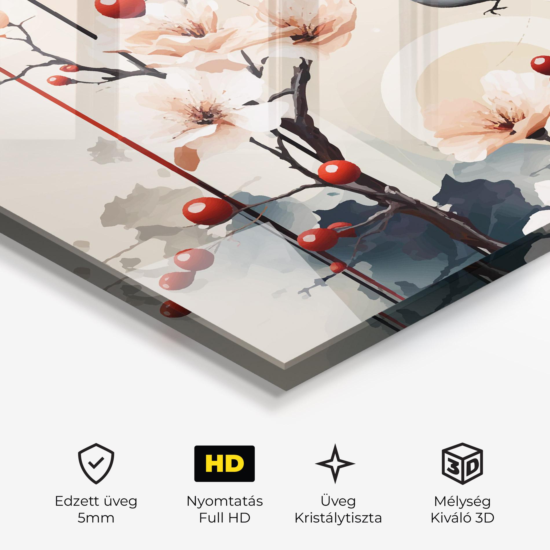 Üvegkép Cream Nature mockup 3