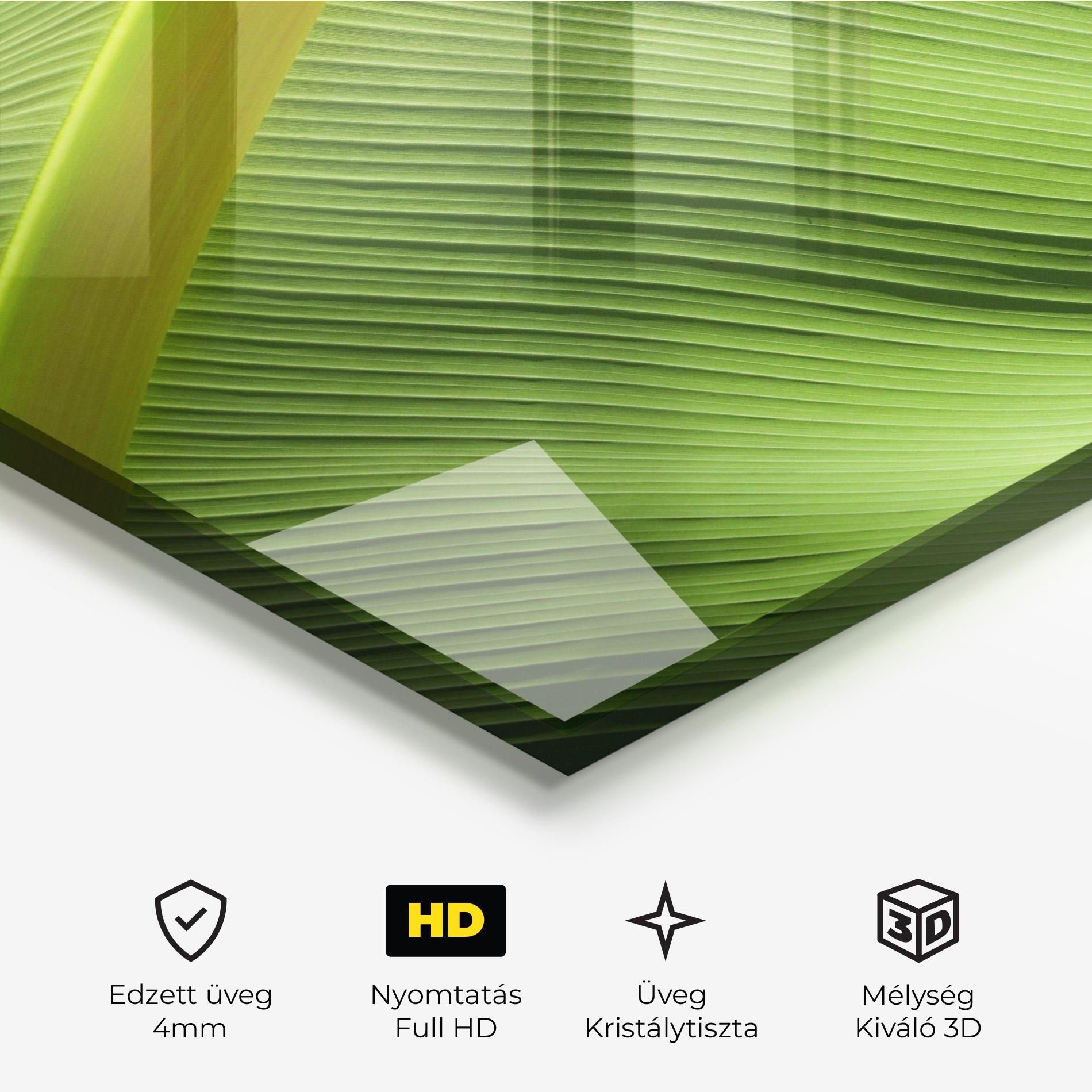 Üvegkép Leaf Green Close Up mockup 3