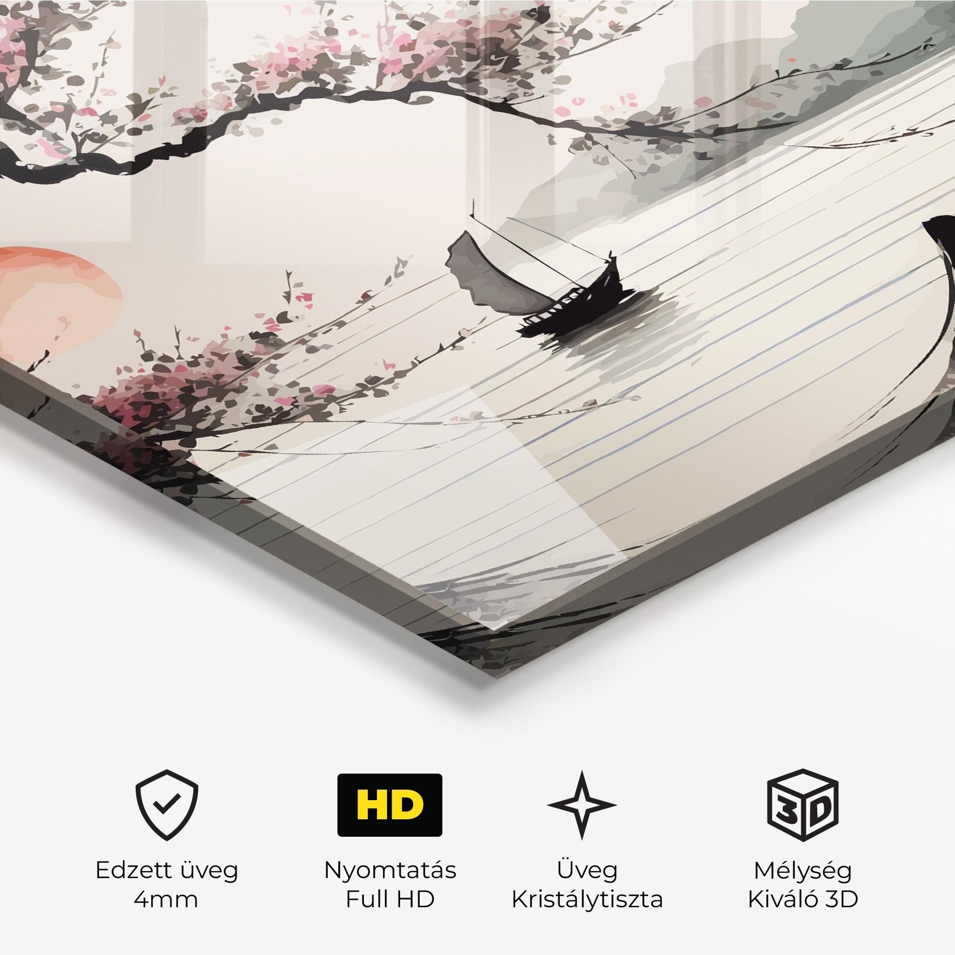 Üvegkép Relaxing Nature mockup 3