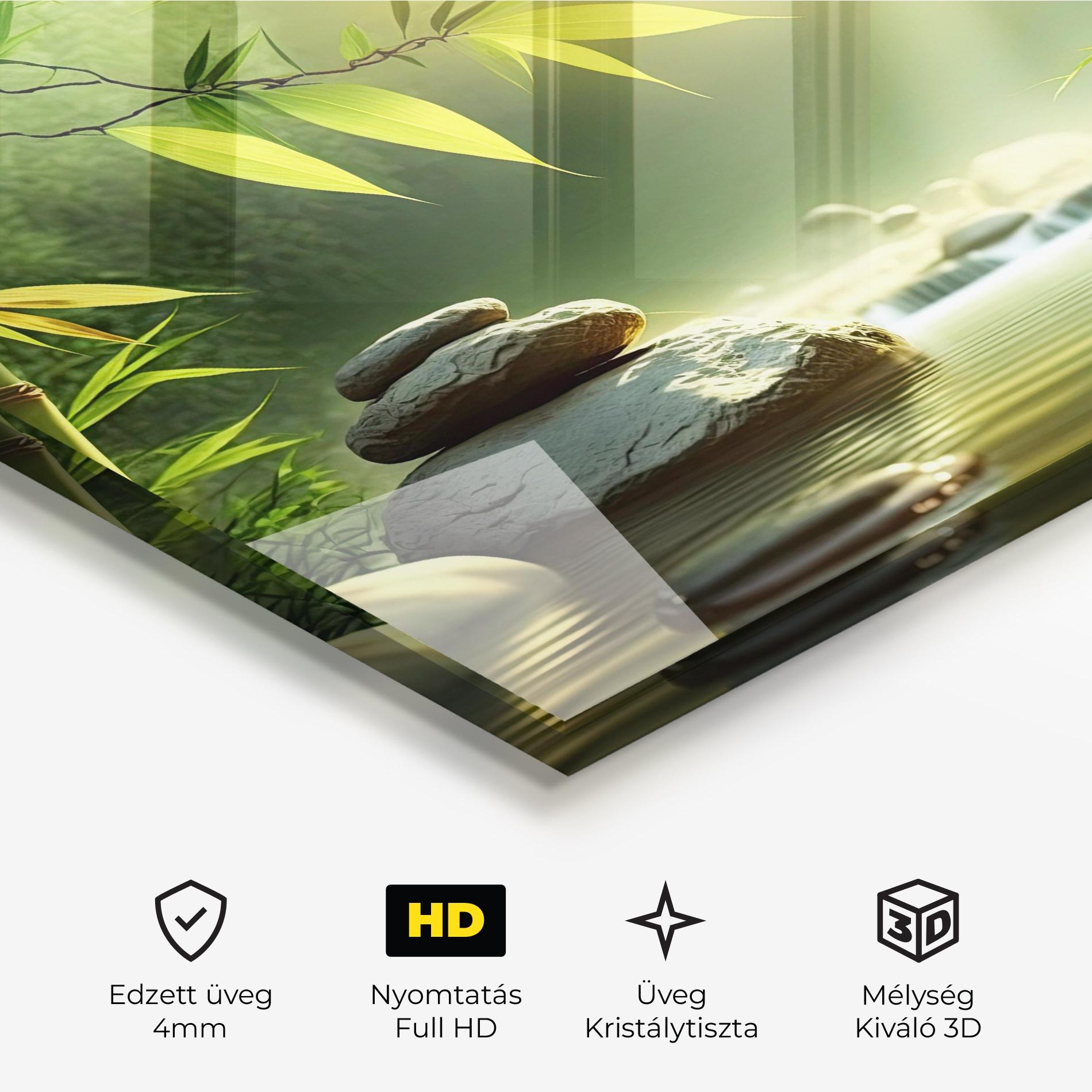 Üvegkép Relaxing Spa Nature mockup 3