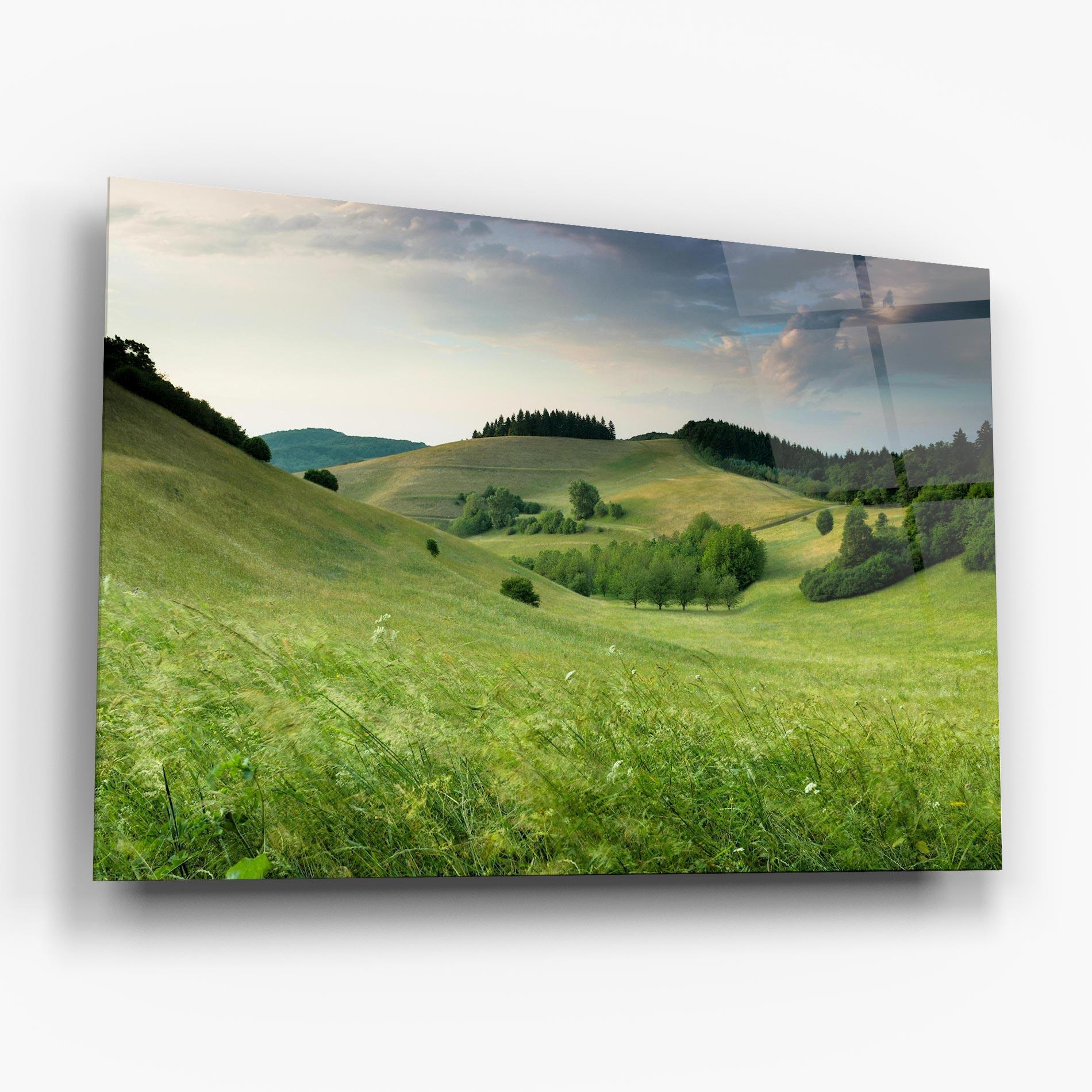 Üvegkép Green Field View mockup 6