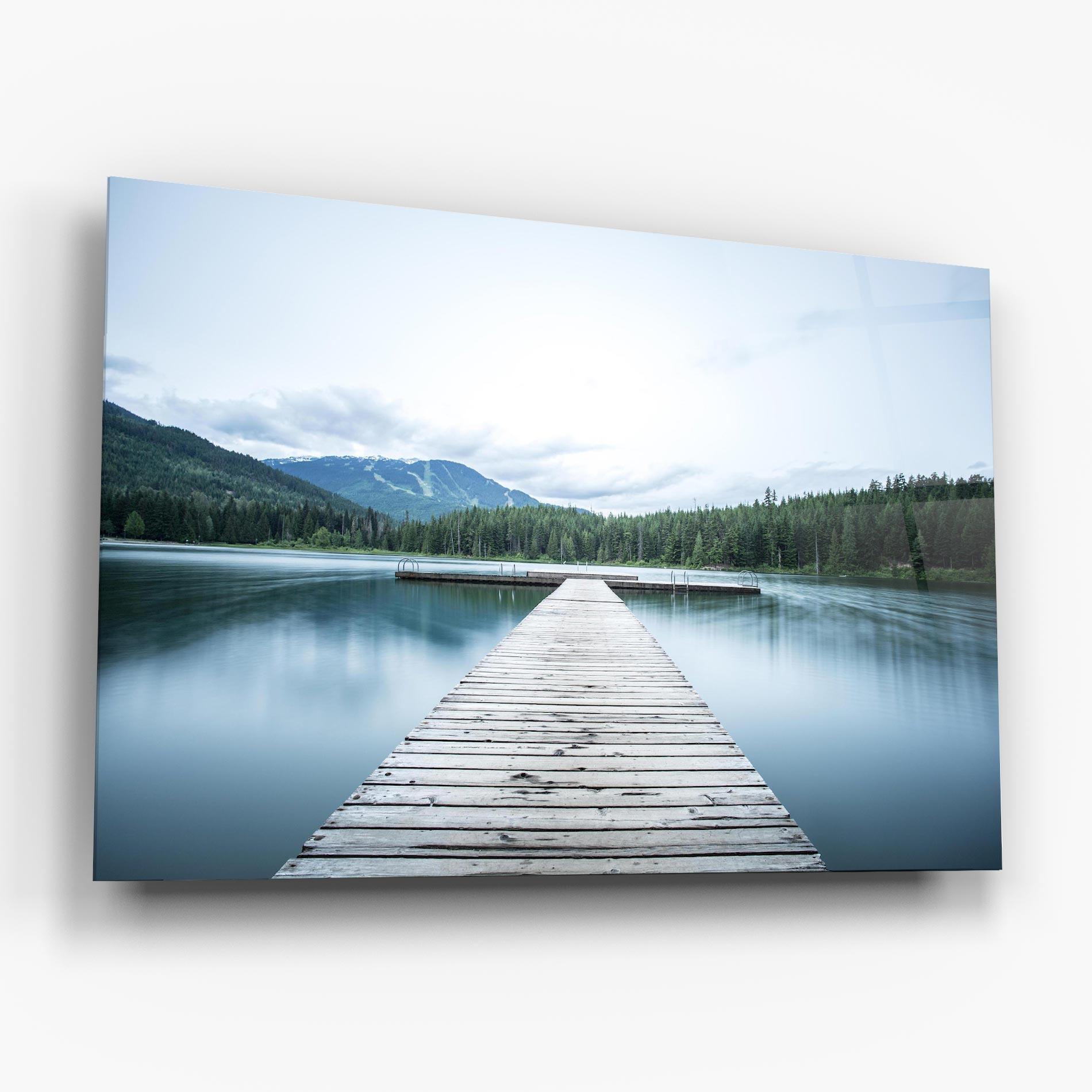 Üvegkép Lake Bridge View mockup 6