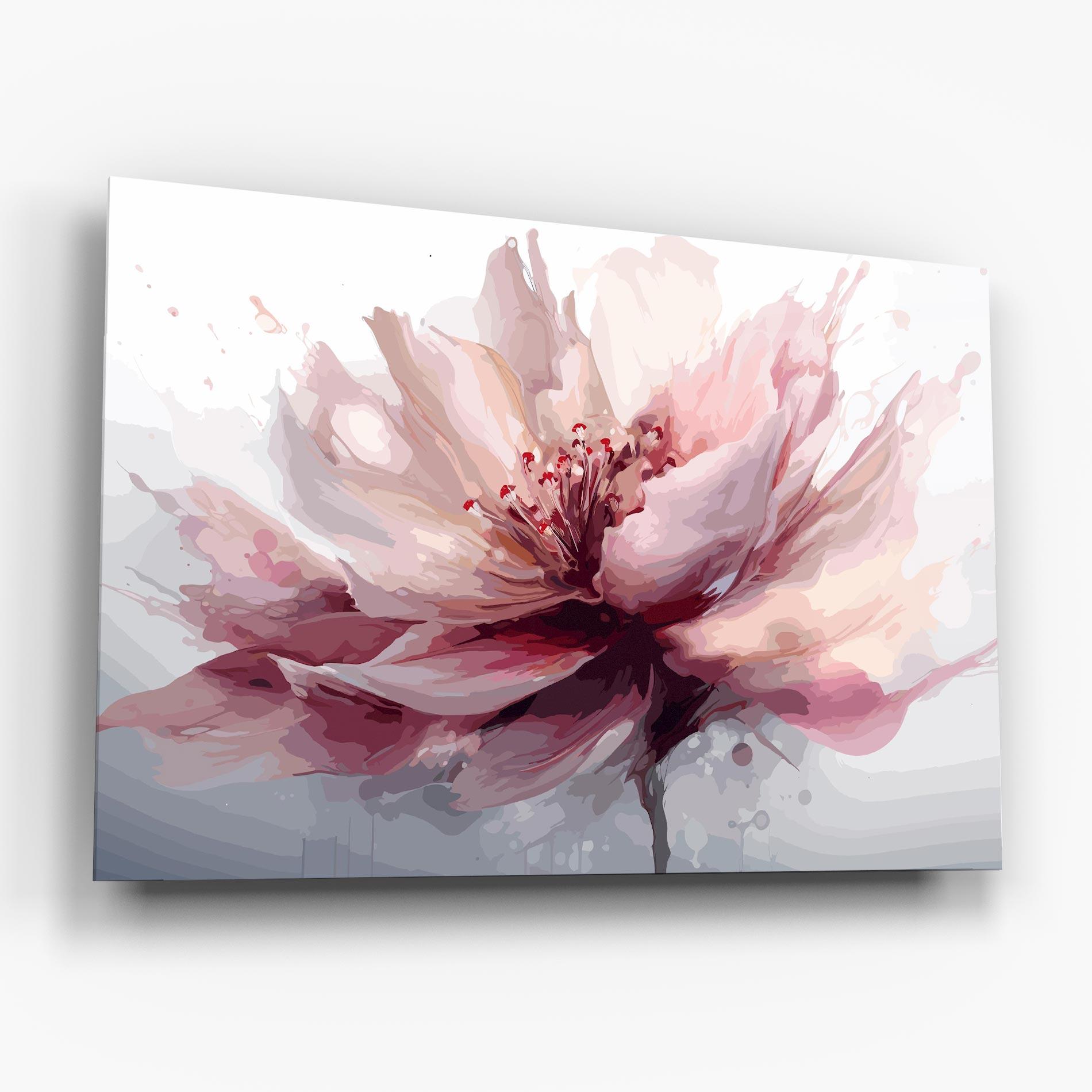 Üvegkép Meditation Flower mockup 6