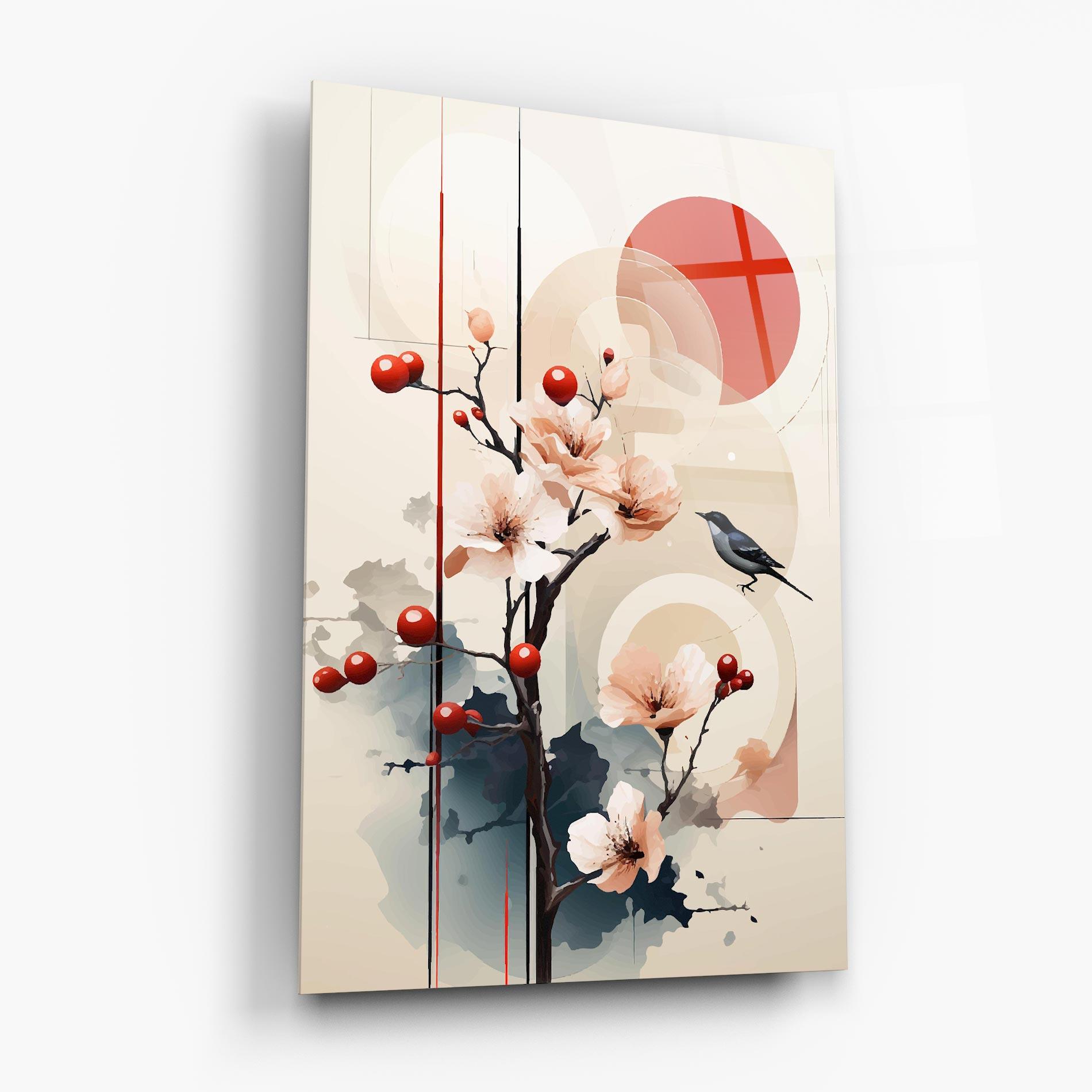 Üvegkép Cream Nature mockup 6