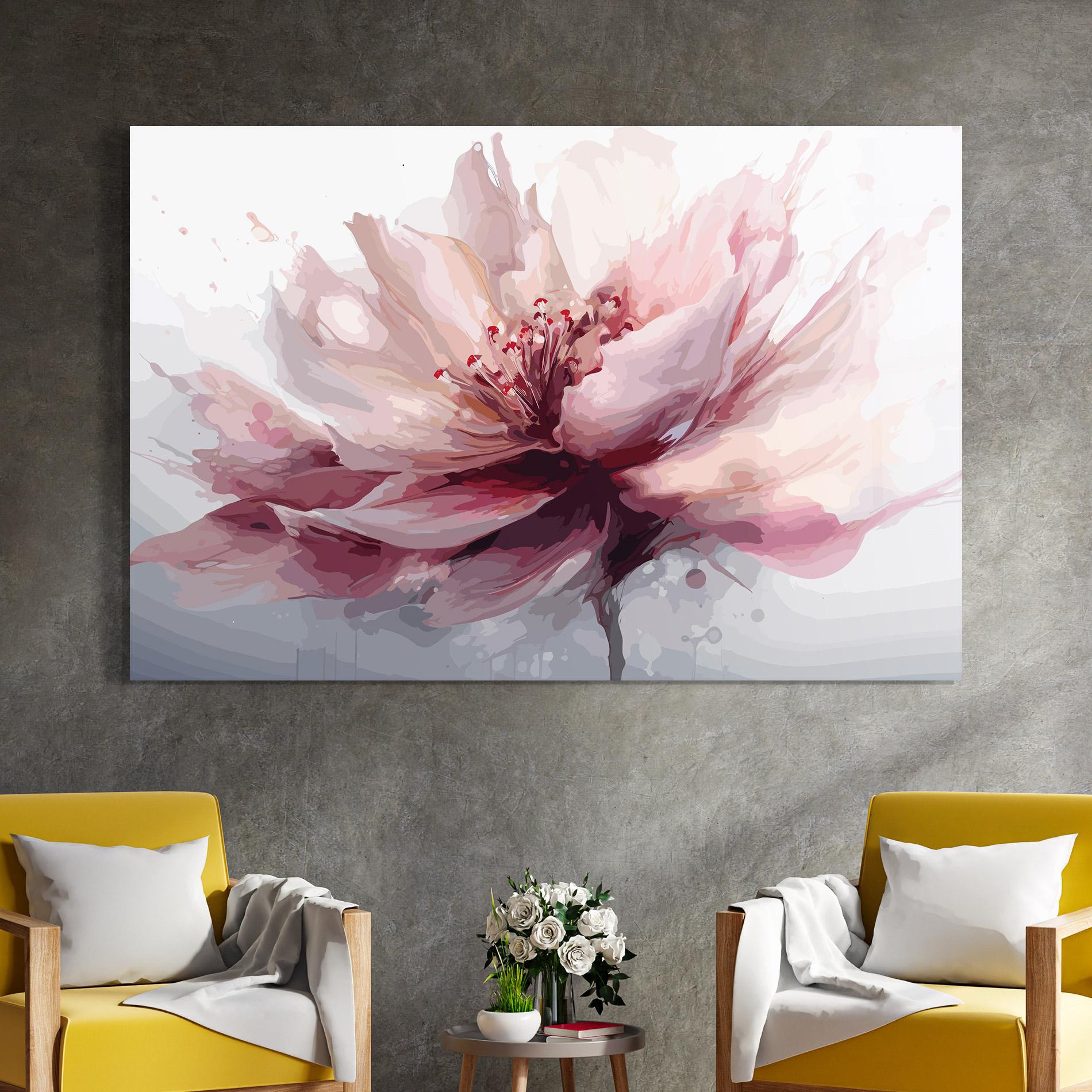 Üvegkép Meditation Flower mockup 4