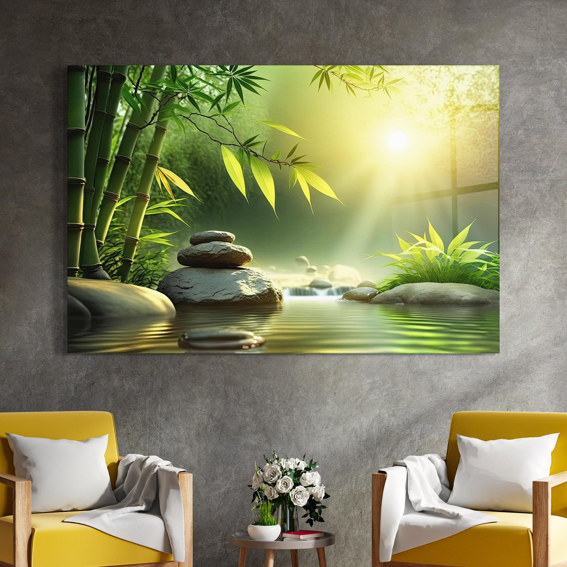 Üvegkép Relaxing Spa Nature mockup 4
