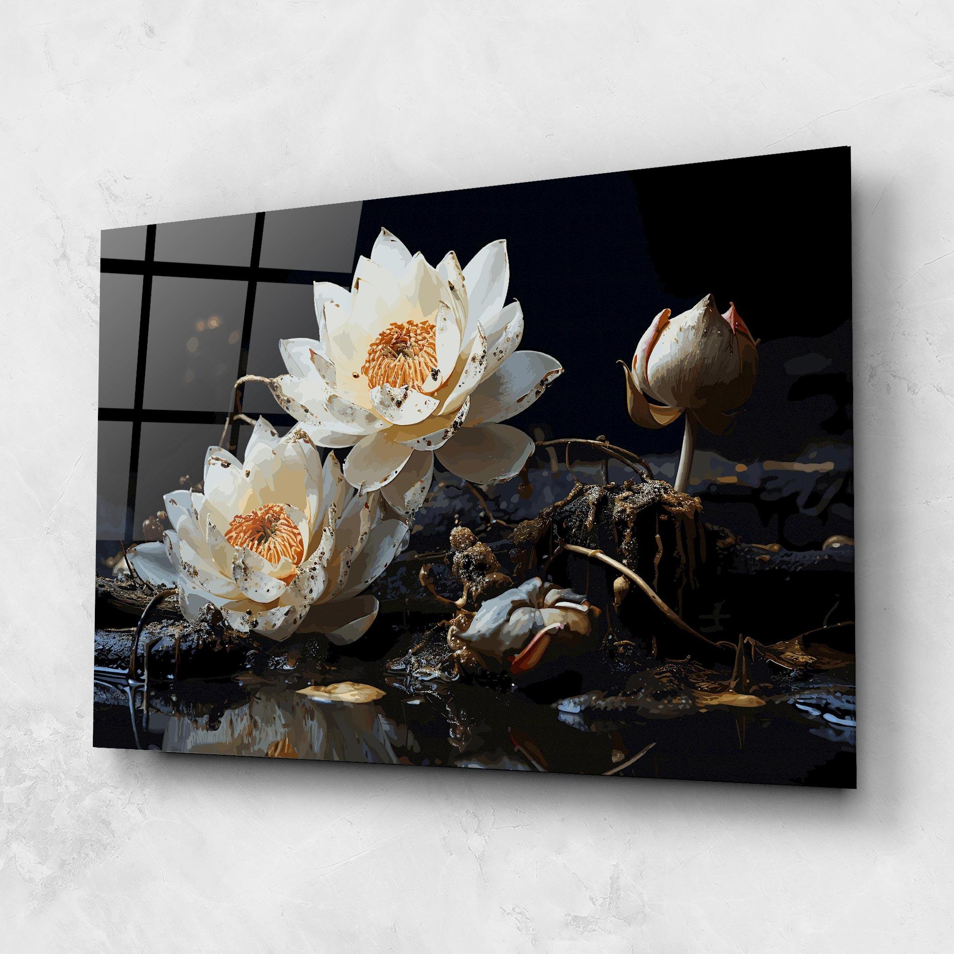 Üvegkép Beautiful White Nature mockup 1