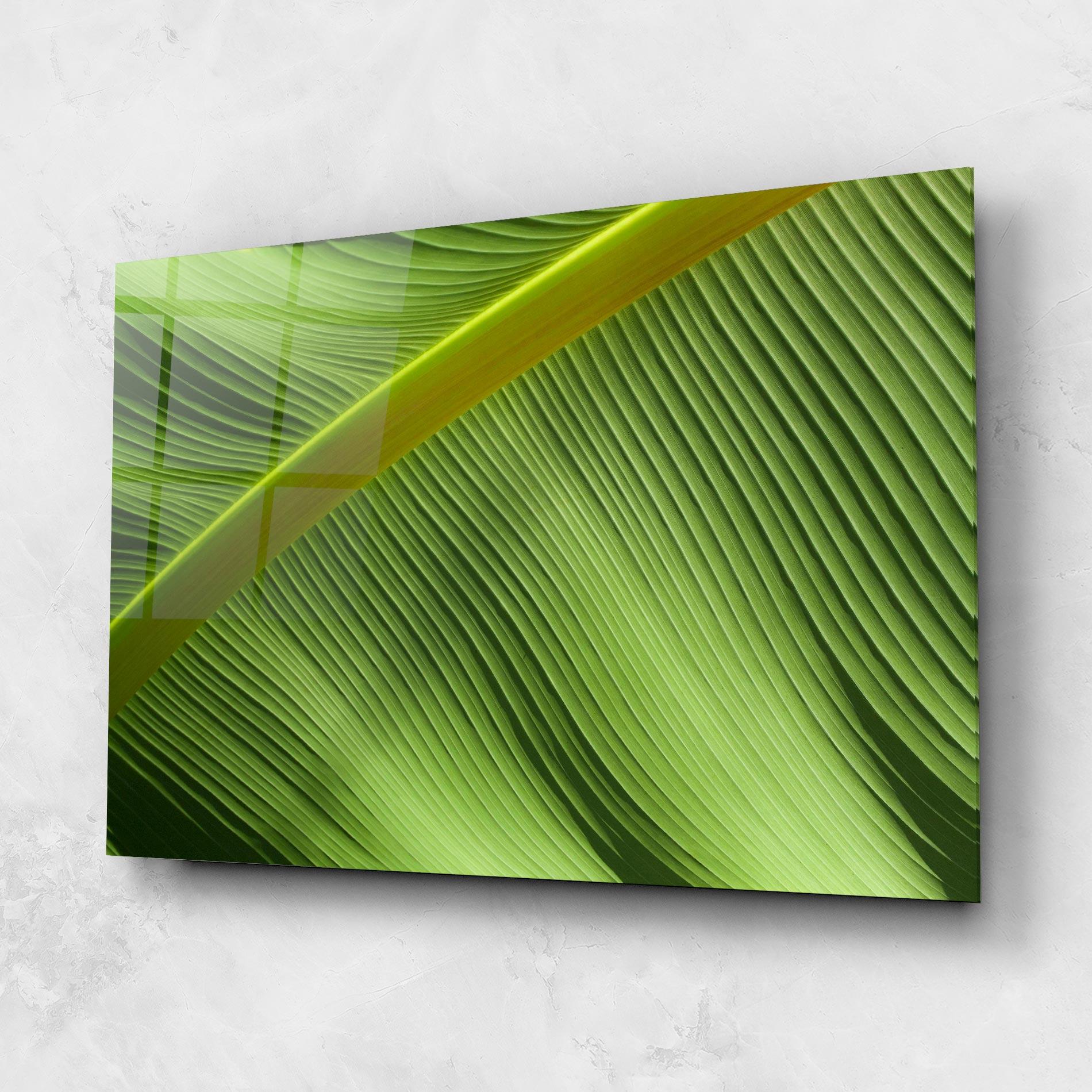 Üvegkép Leaf Green Close Up mockup 1