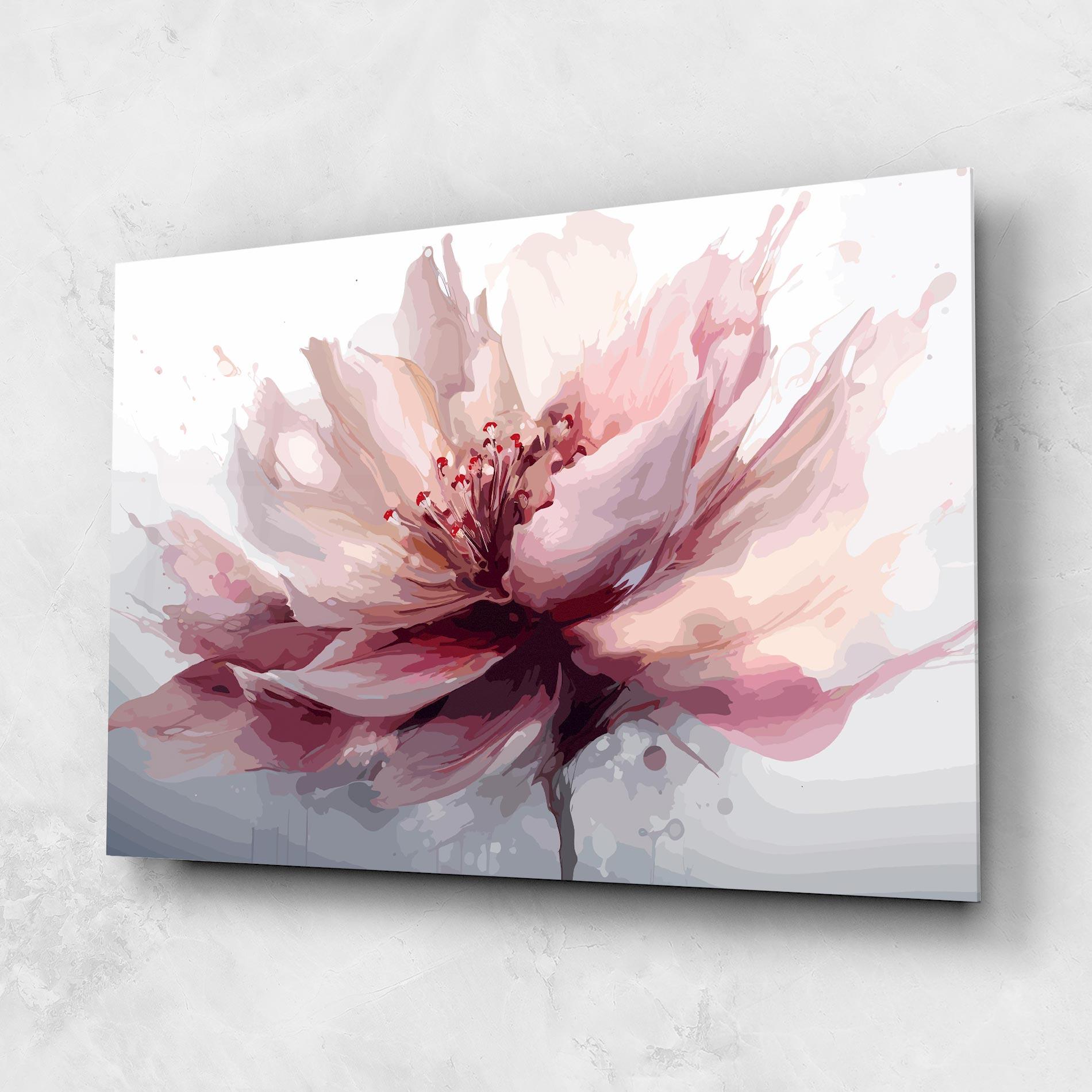 Üvegkép Meditation Flower mockup 1