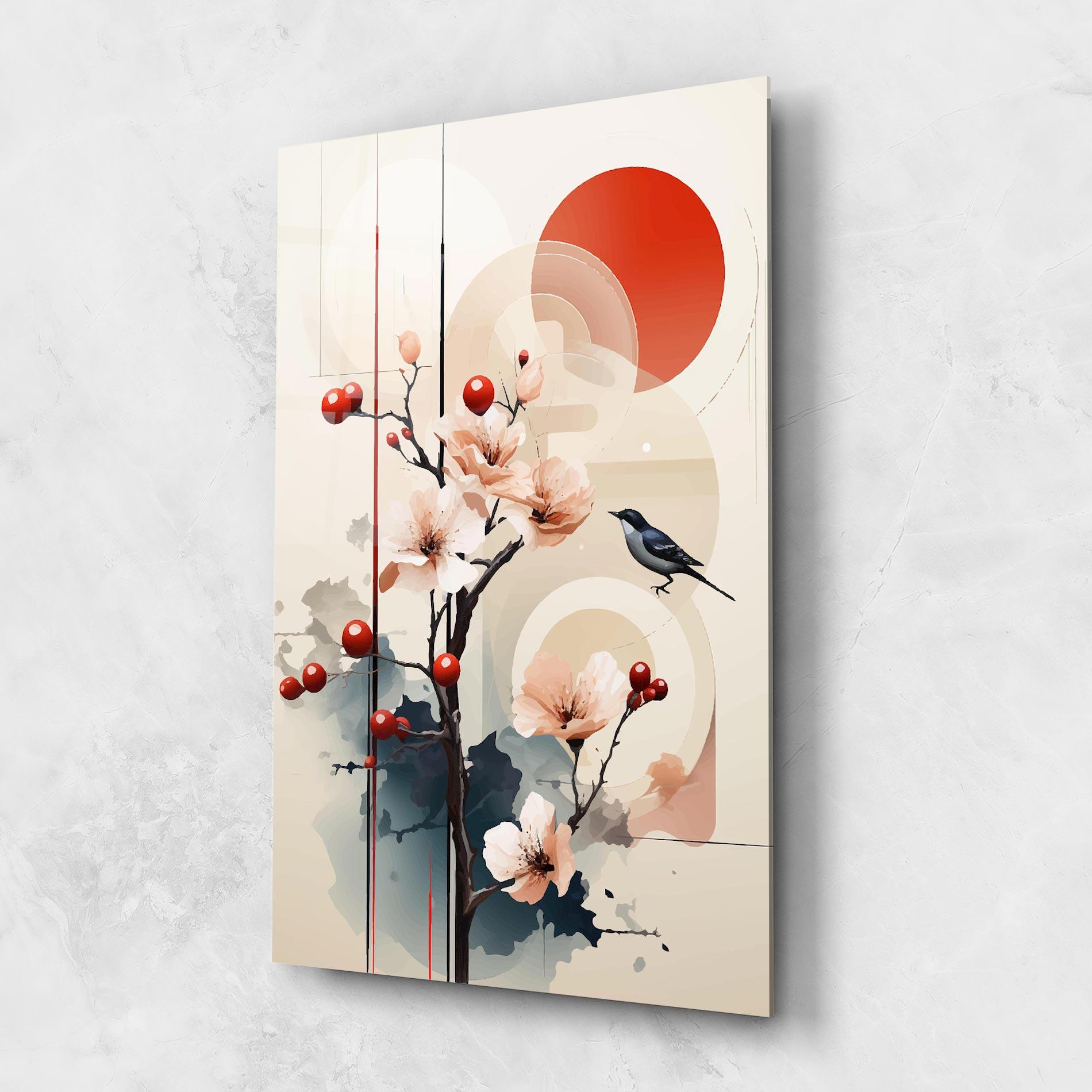 Üvegkép Cream Nature mockup 1