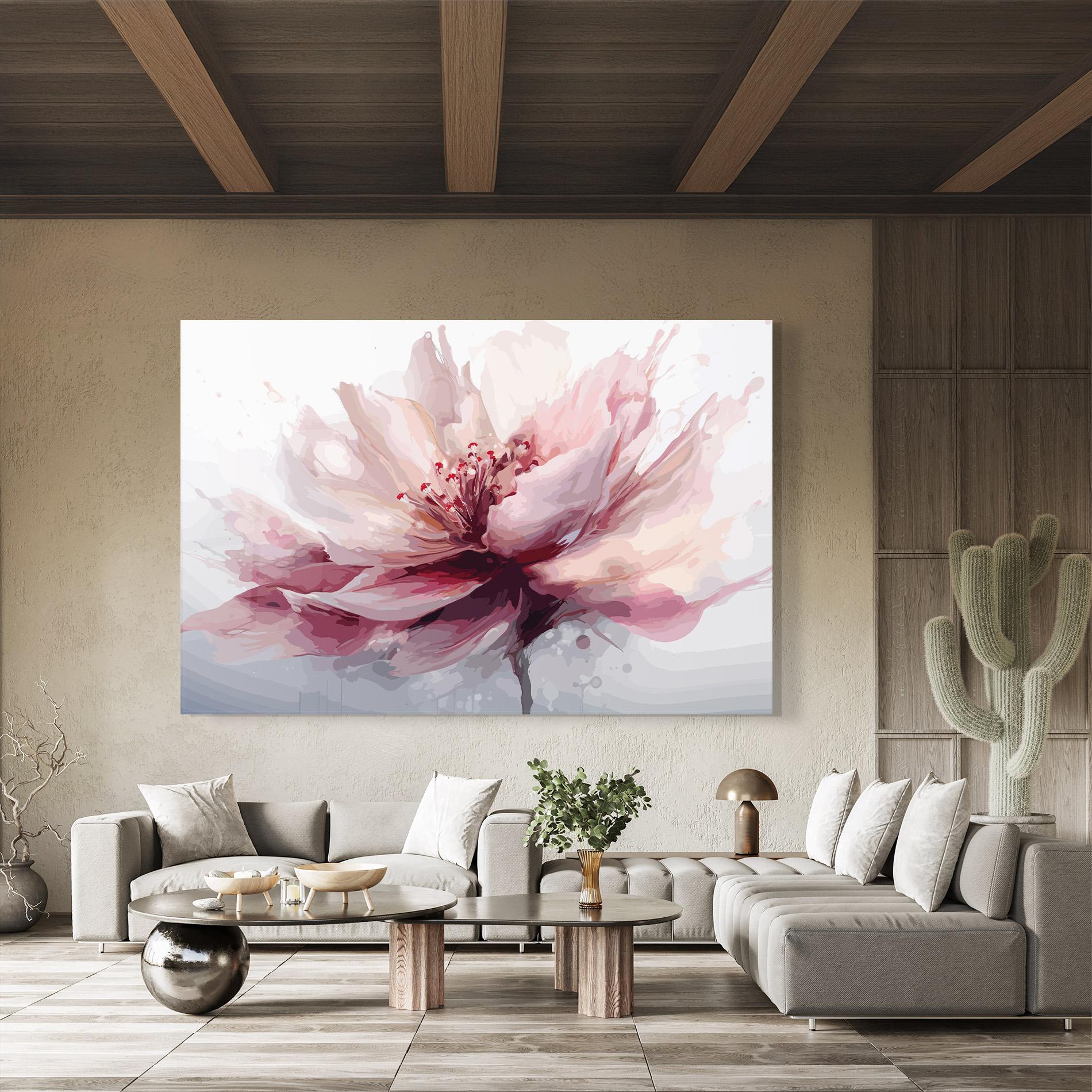 Üvegkép Meditation Flower mockup 8