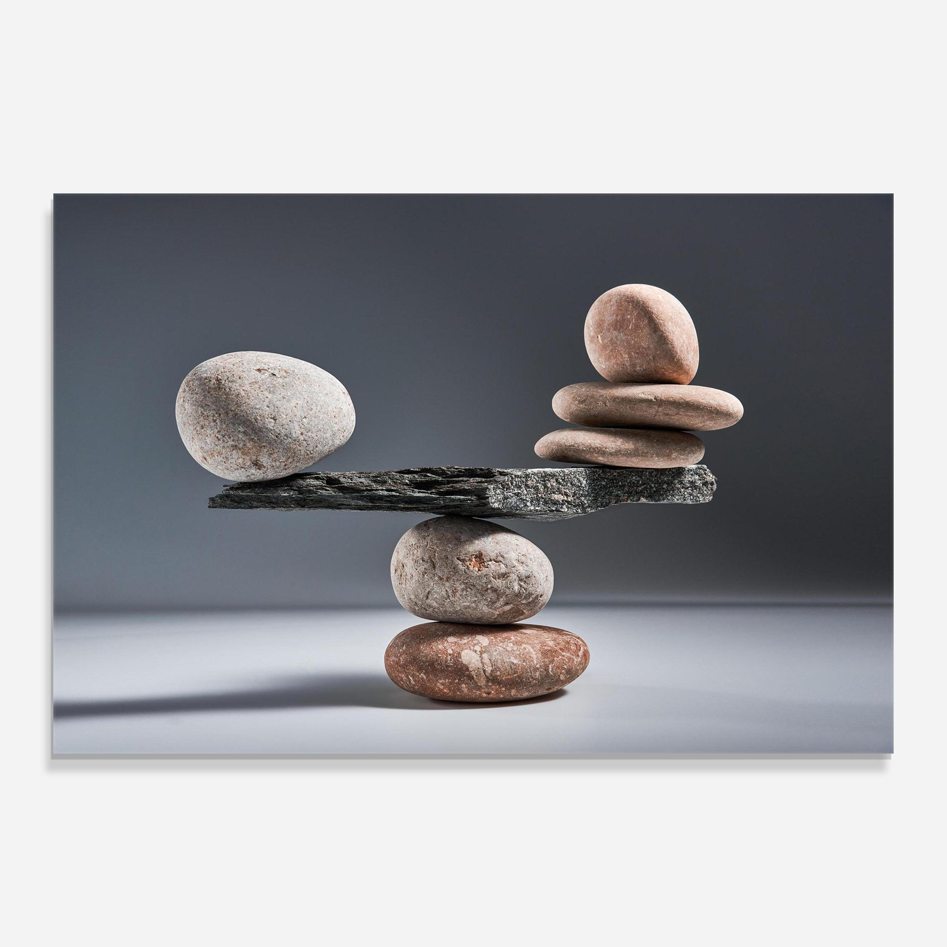 Üvegkép Balancing Pebbles mockup 0